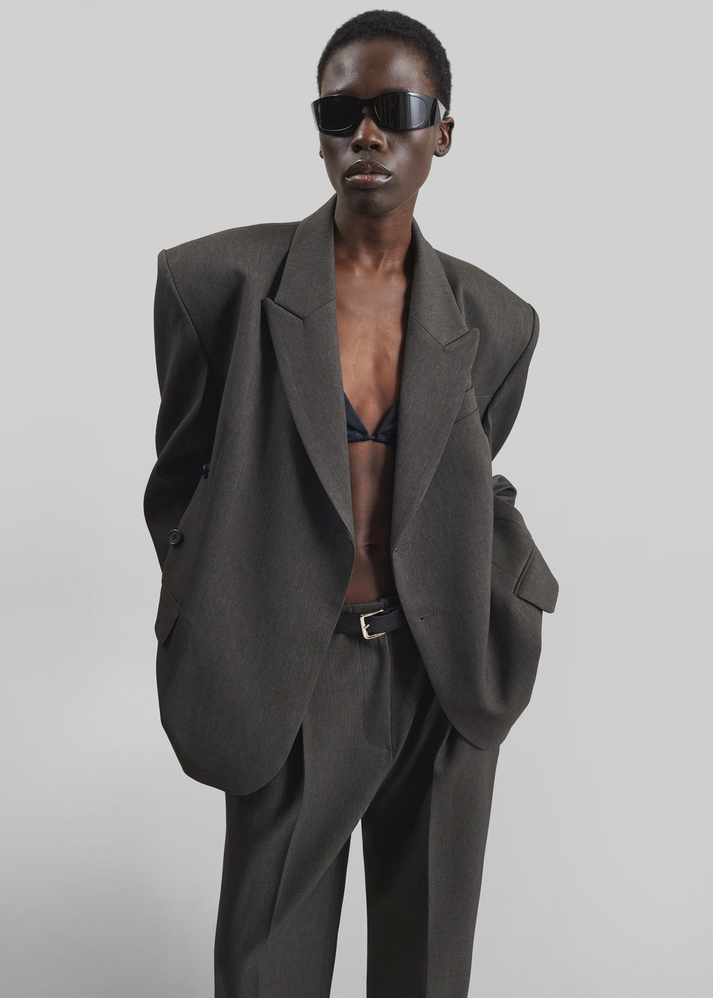 Blerick Crossover Blazer - Dark Grey - 1