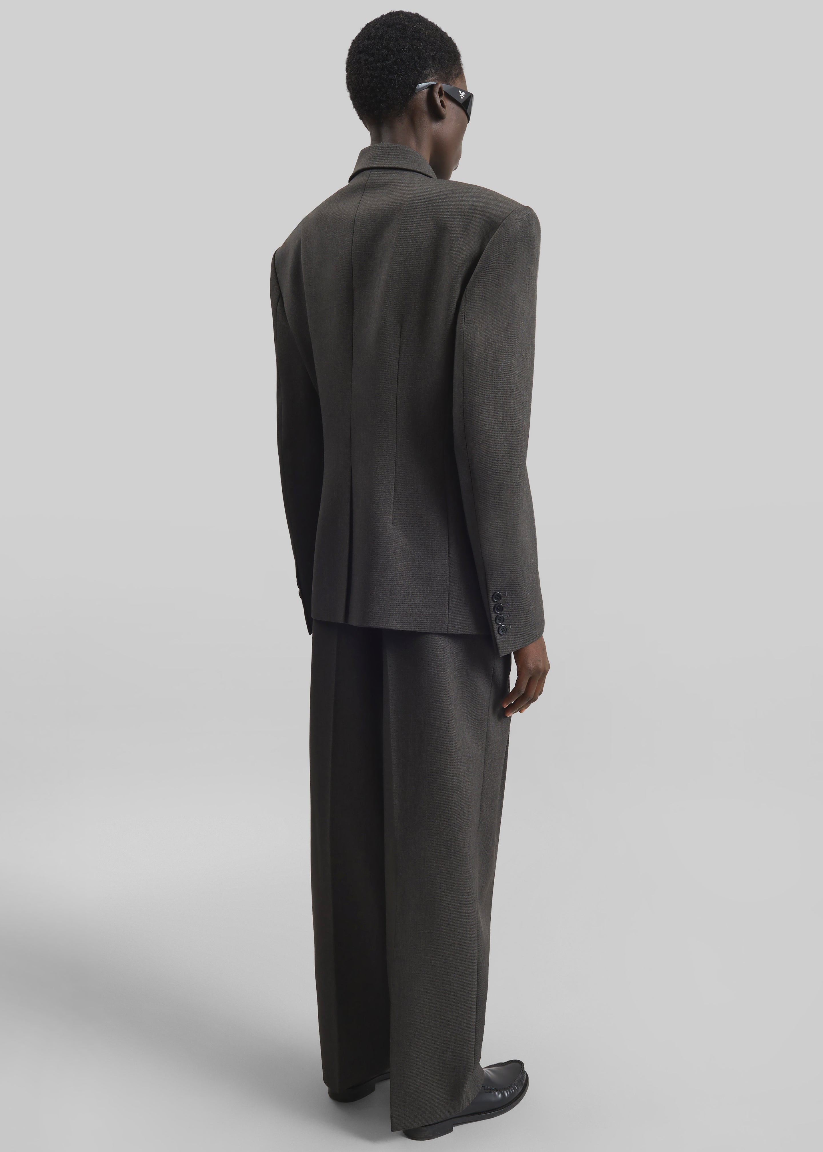 Blerick Crossover Blazer - Dark Grey – The Frankie Shop