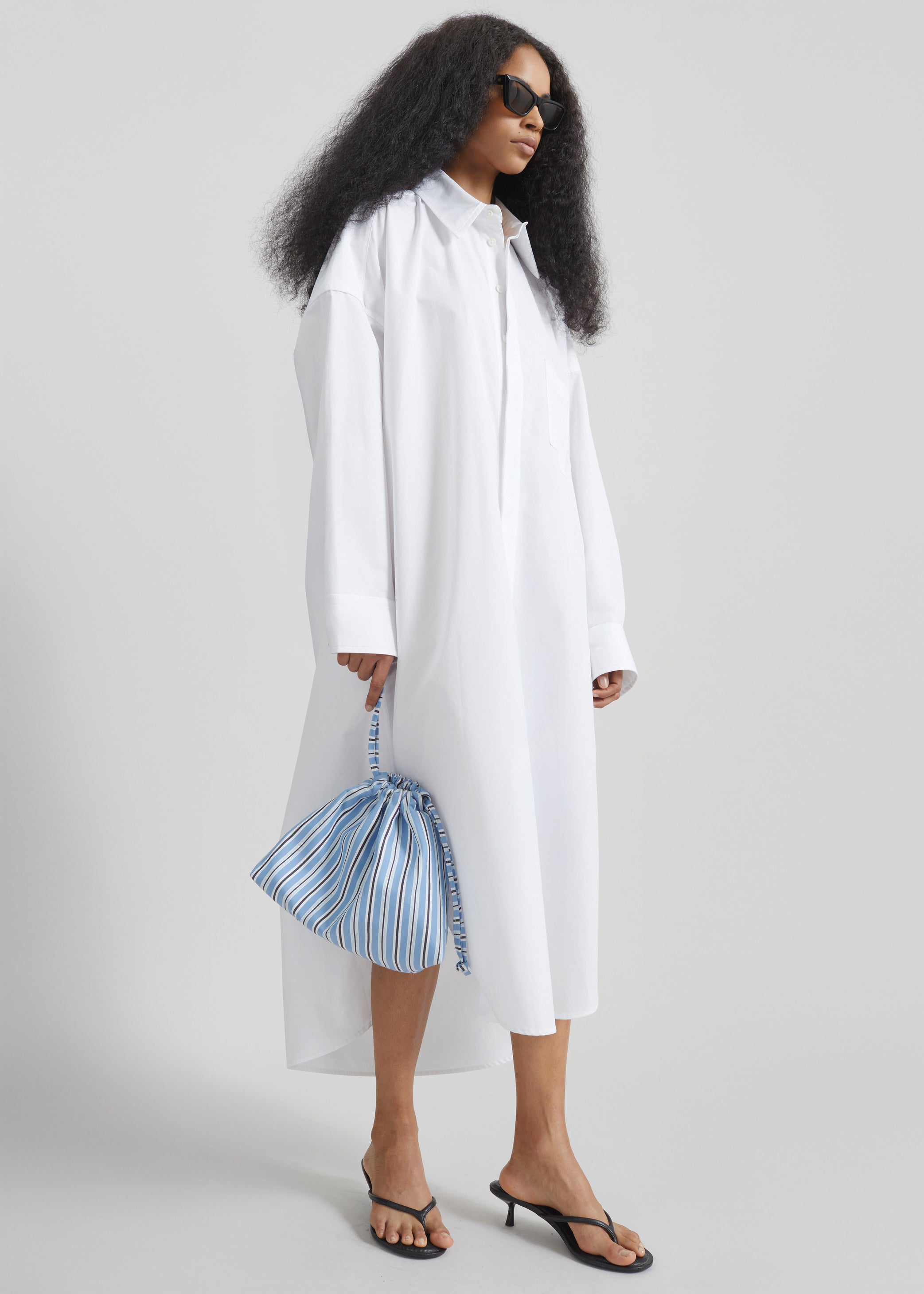 Shop the look image for Morgan Small Pouch - Blue Multi Stripe