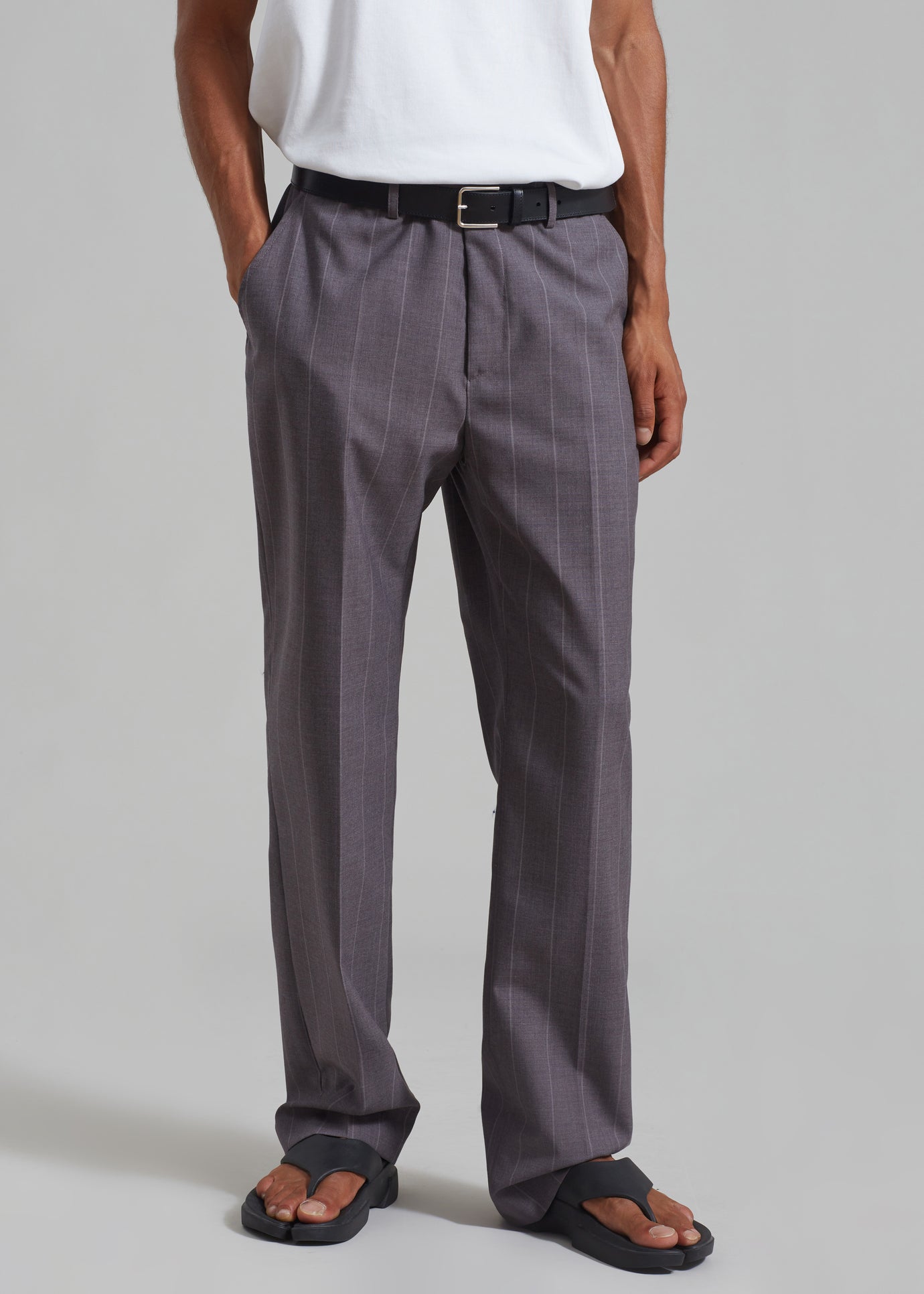 Boone Suit Pants - Grey Stripe - 1