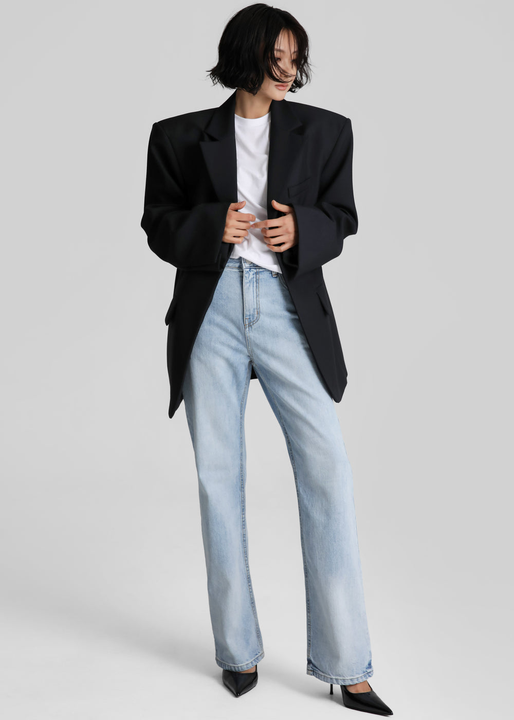 Braila Straight Leg Jeans - Light Wash - 1