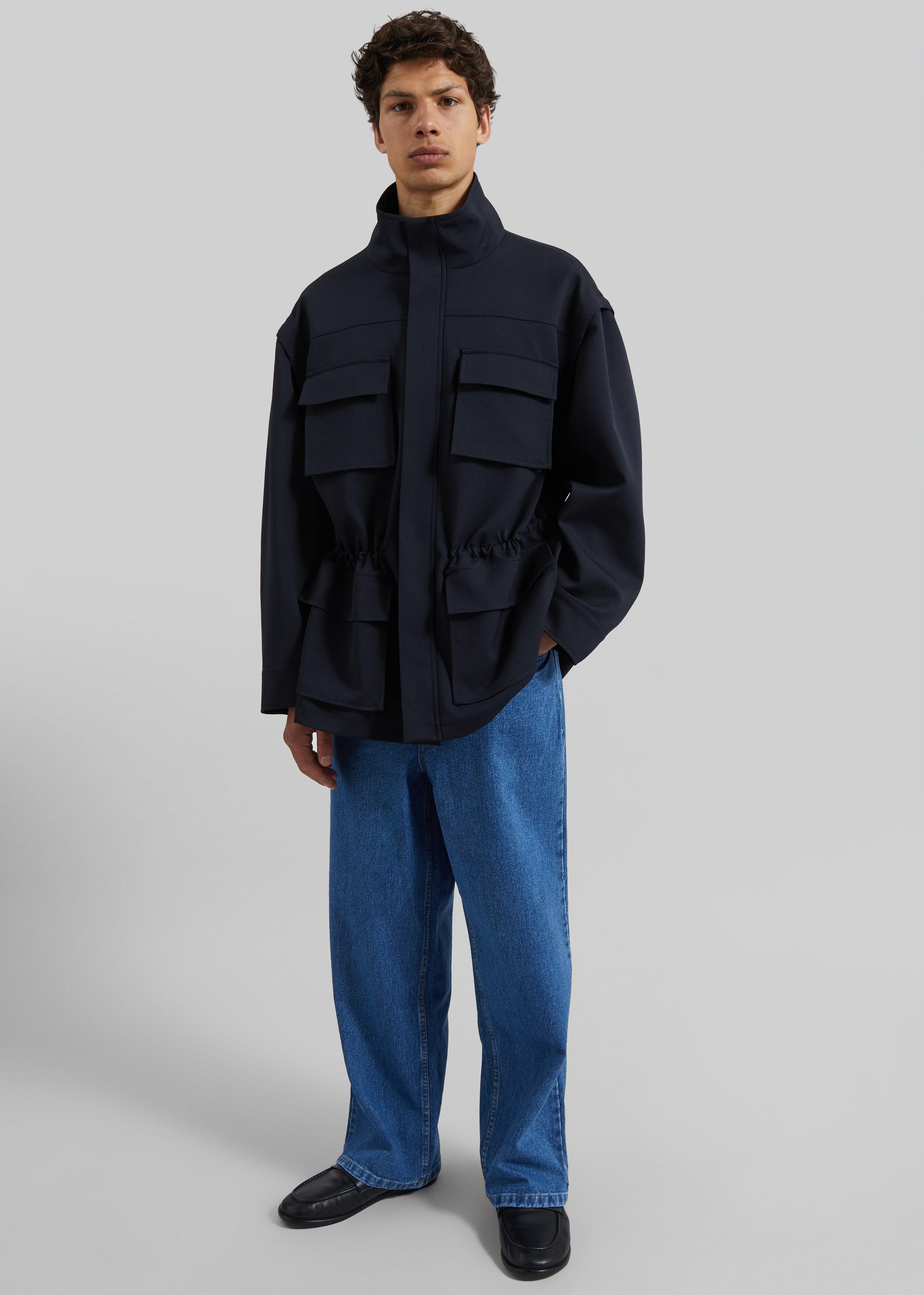 Shop the look image for Brannon Cargo Jacket - Navy