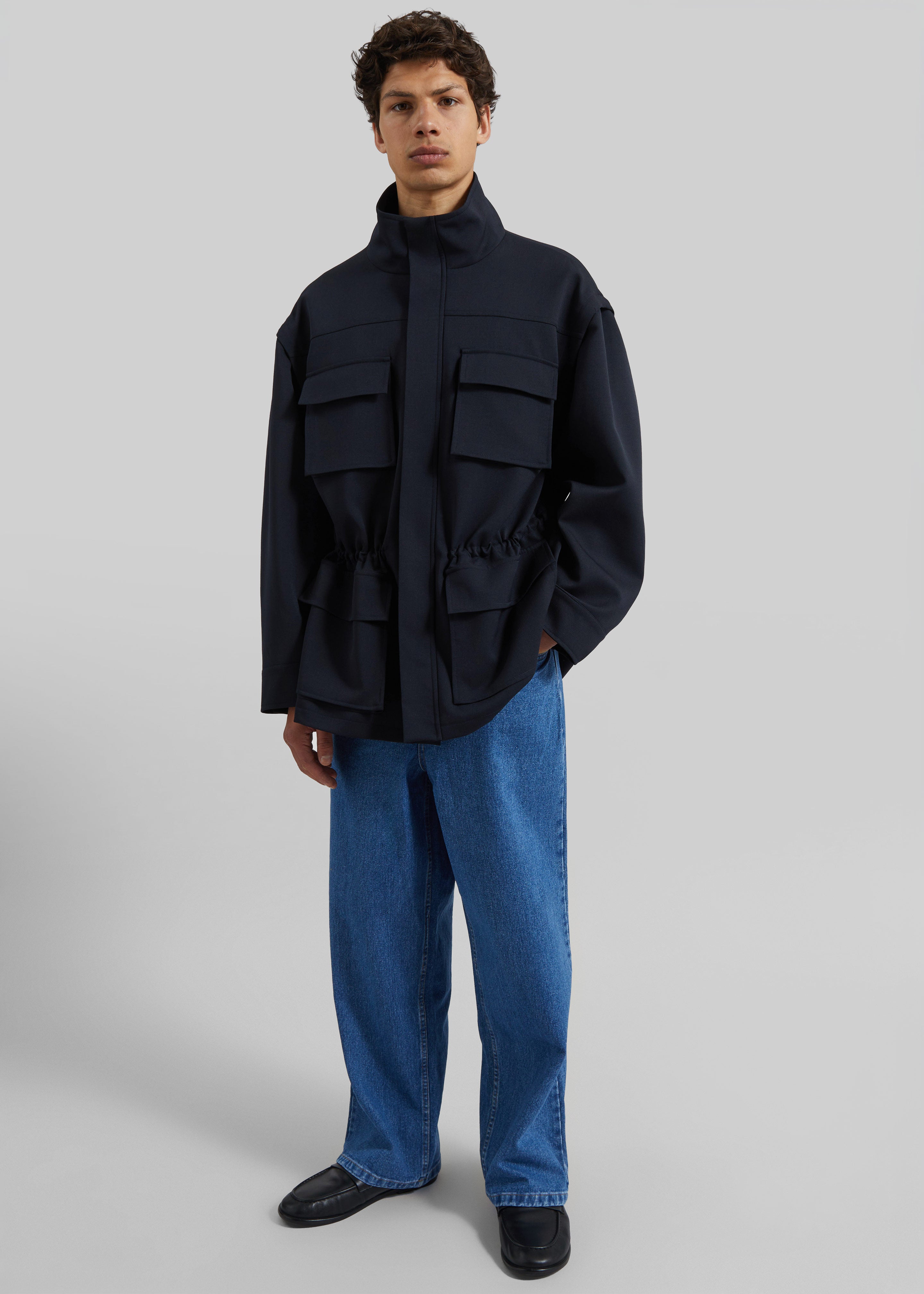 Brannon Cargo Jacket - Navy - 2