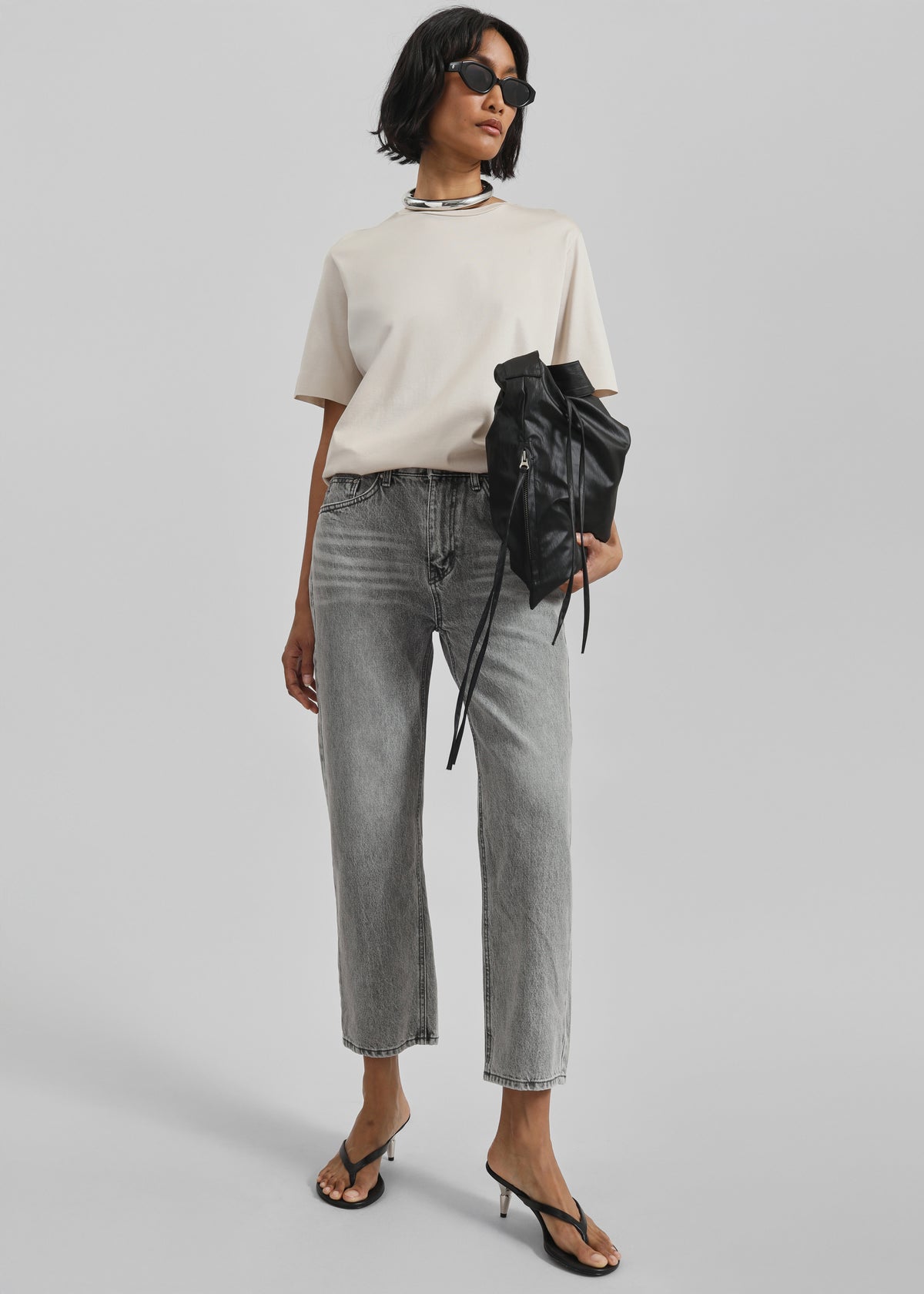 Brannor Straight Leg Jeans - Grey Wash - 5