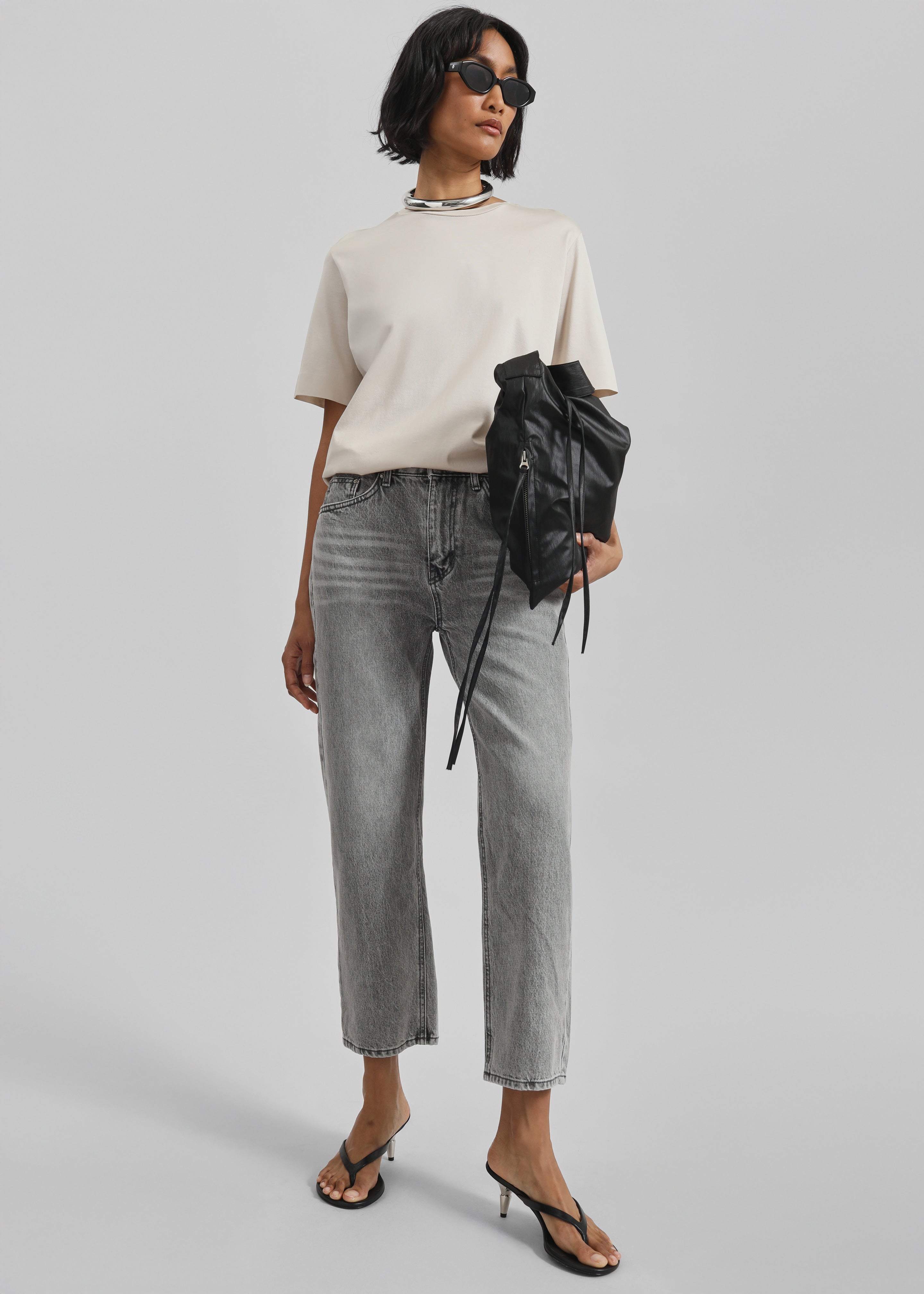 Brannor Straight Leg Jeans - Grey Wash - 5