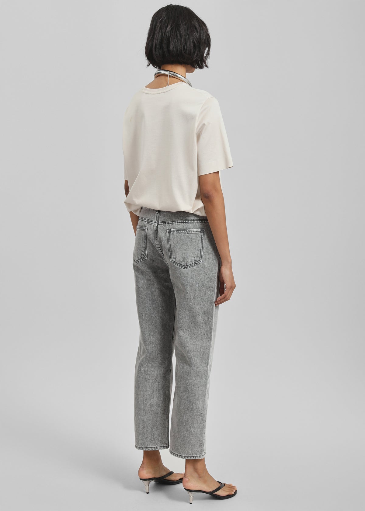 Brannor Straight Leg Jeans - Grey Wash - 8