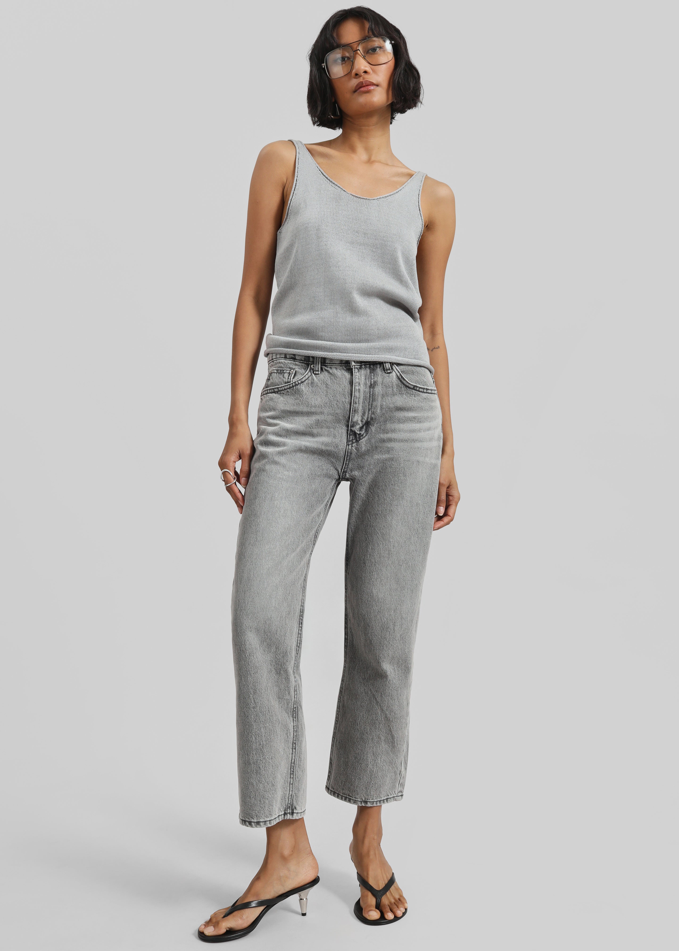 Brannor Straight Leg Jeans - Grey Wash - 7