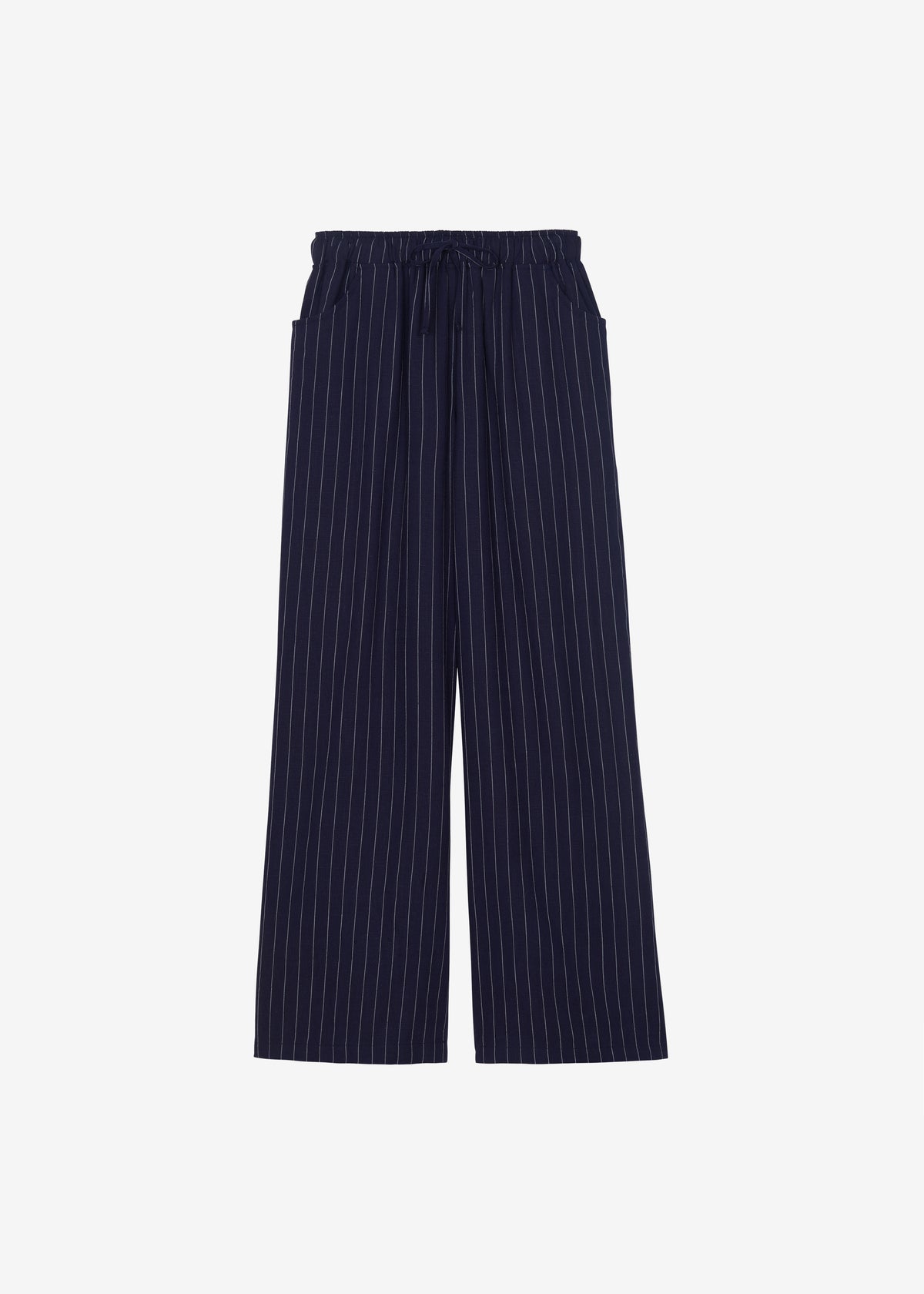 Branton Drawstring Pants - Navy/White Pinstripe - 11