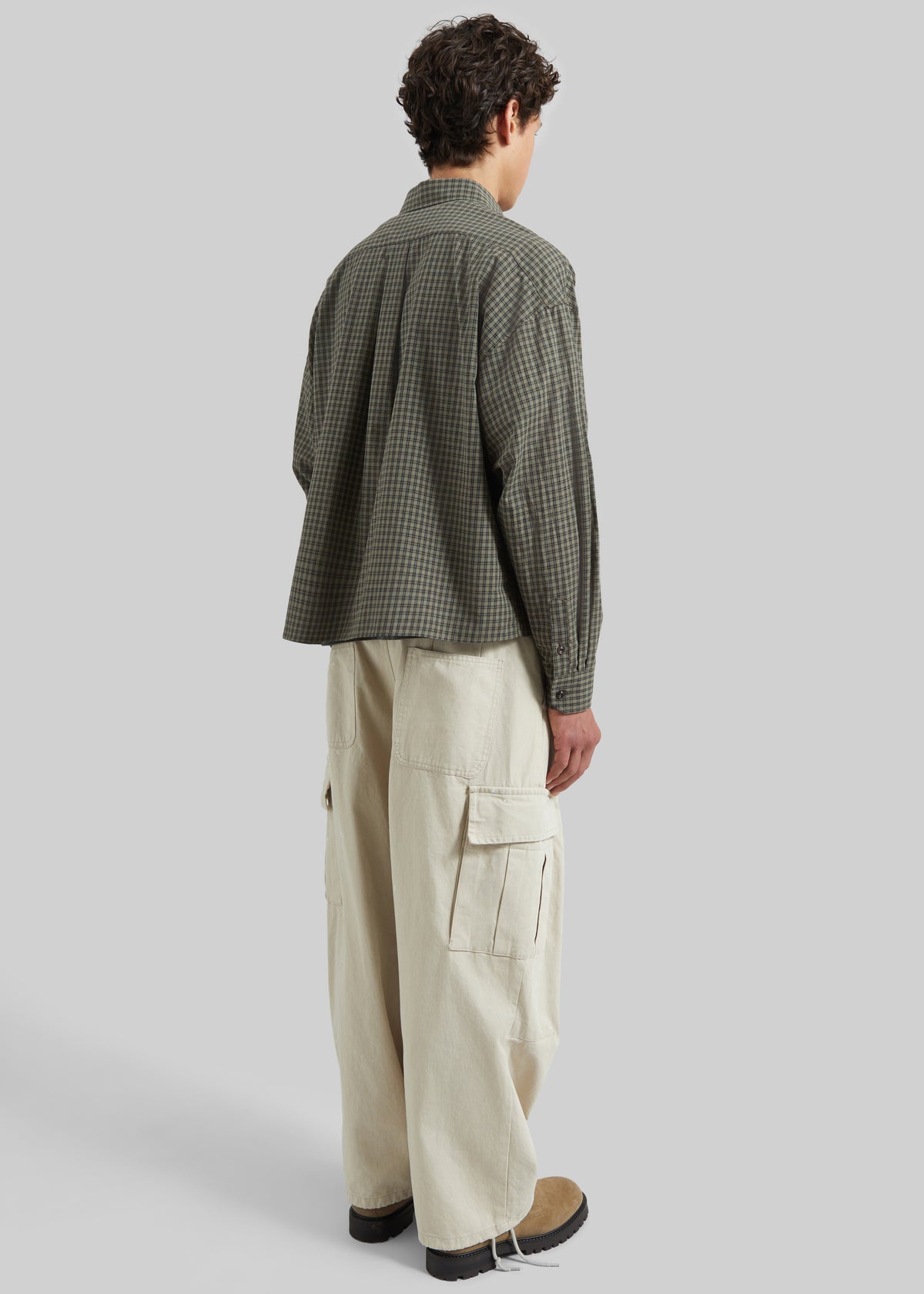 Bray Boxy Shirt - Olive Glen Plaid - 6