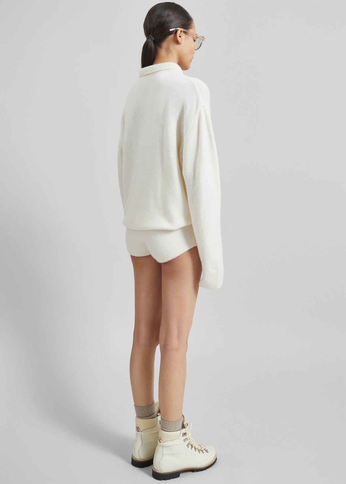 Bresica Knit Polo Sweater - Ivory - 6