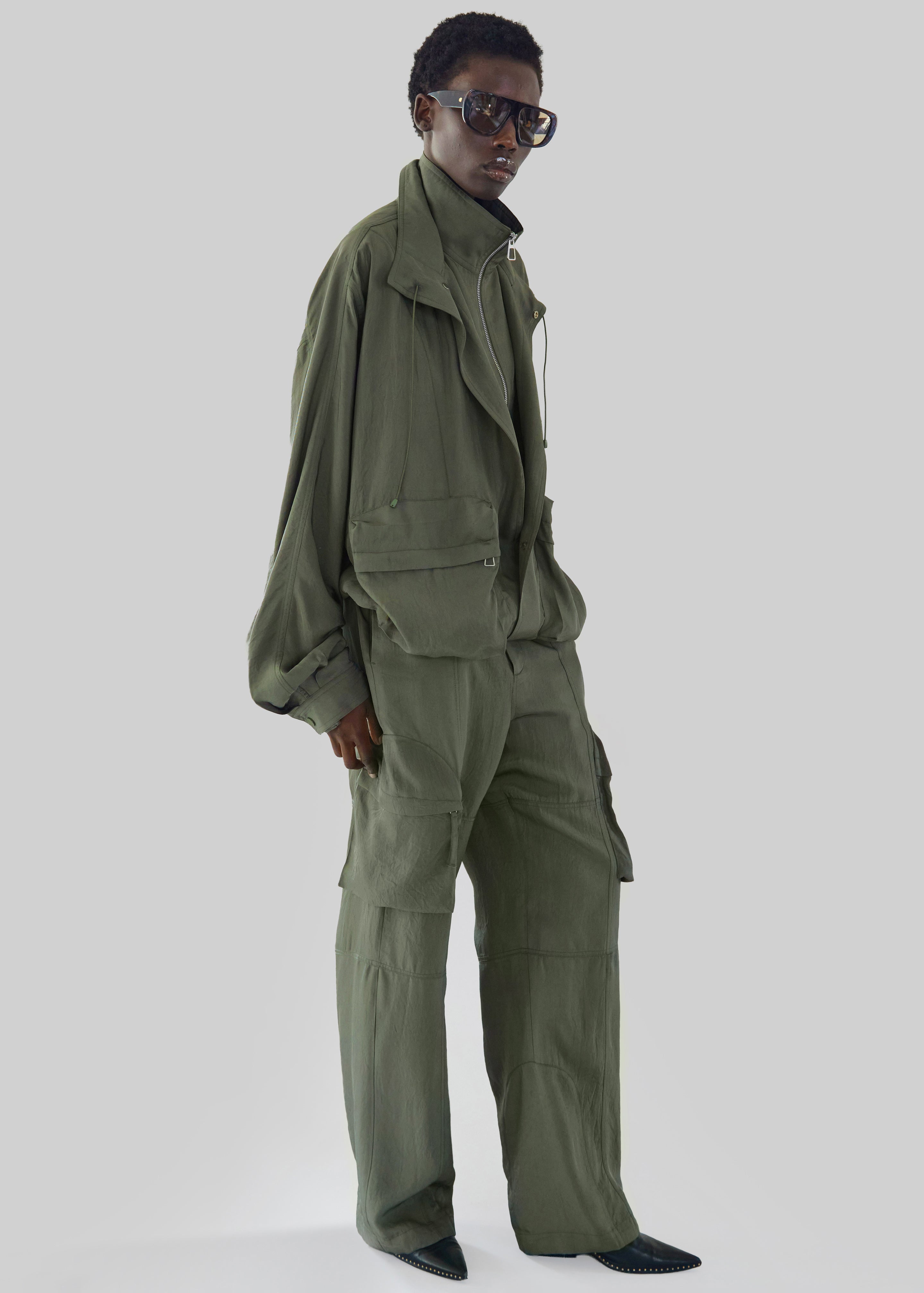 Breya Fluid Jacket - Moss Green - 5
