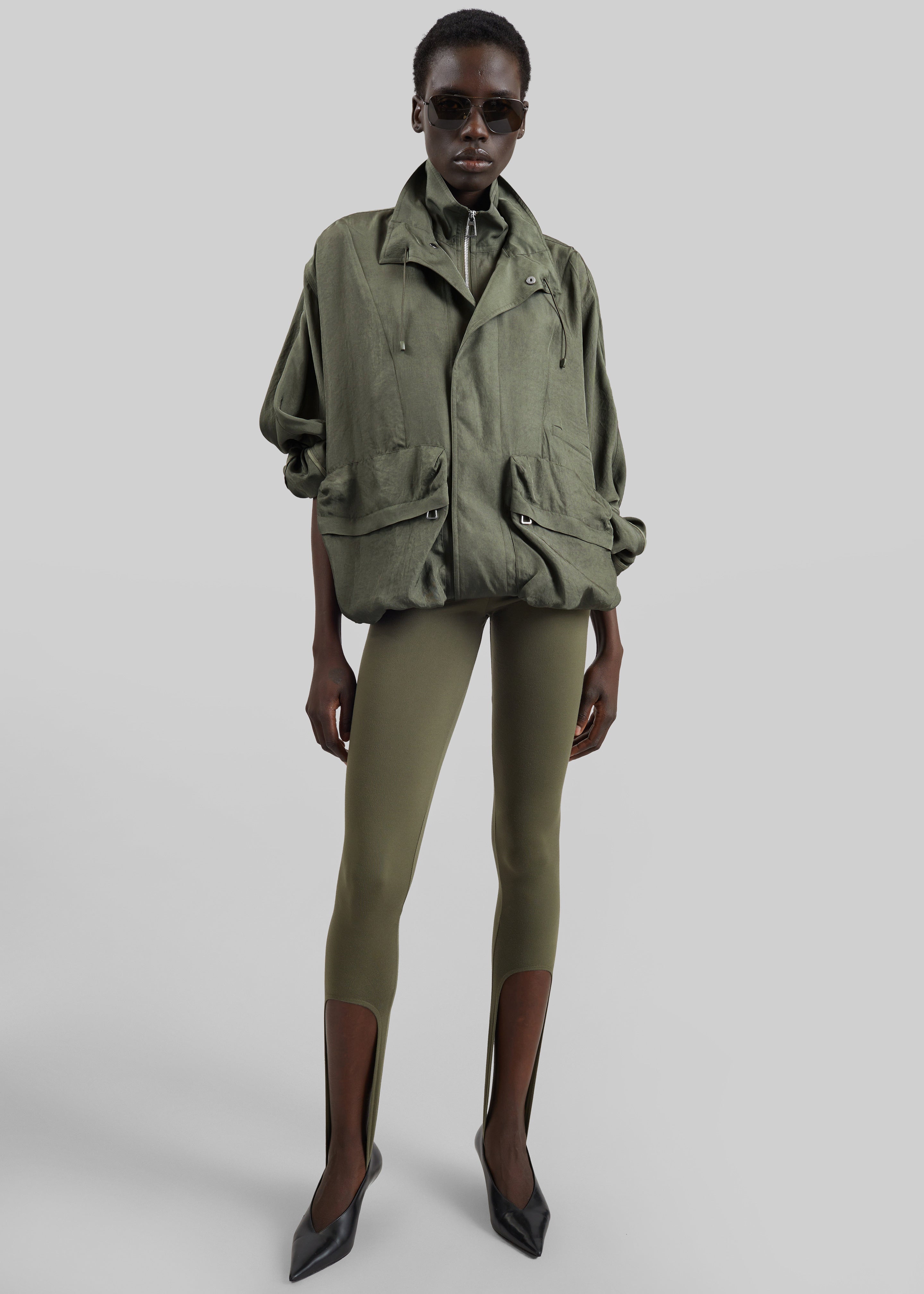 Breya Fluid Jacket - Moss Green - 6