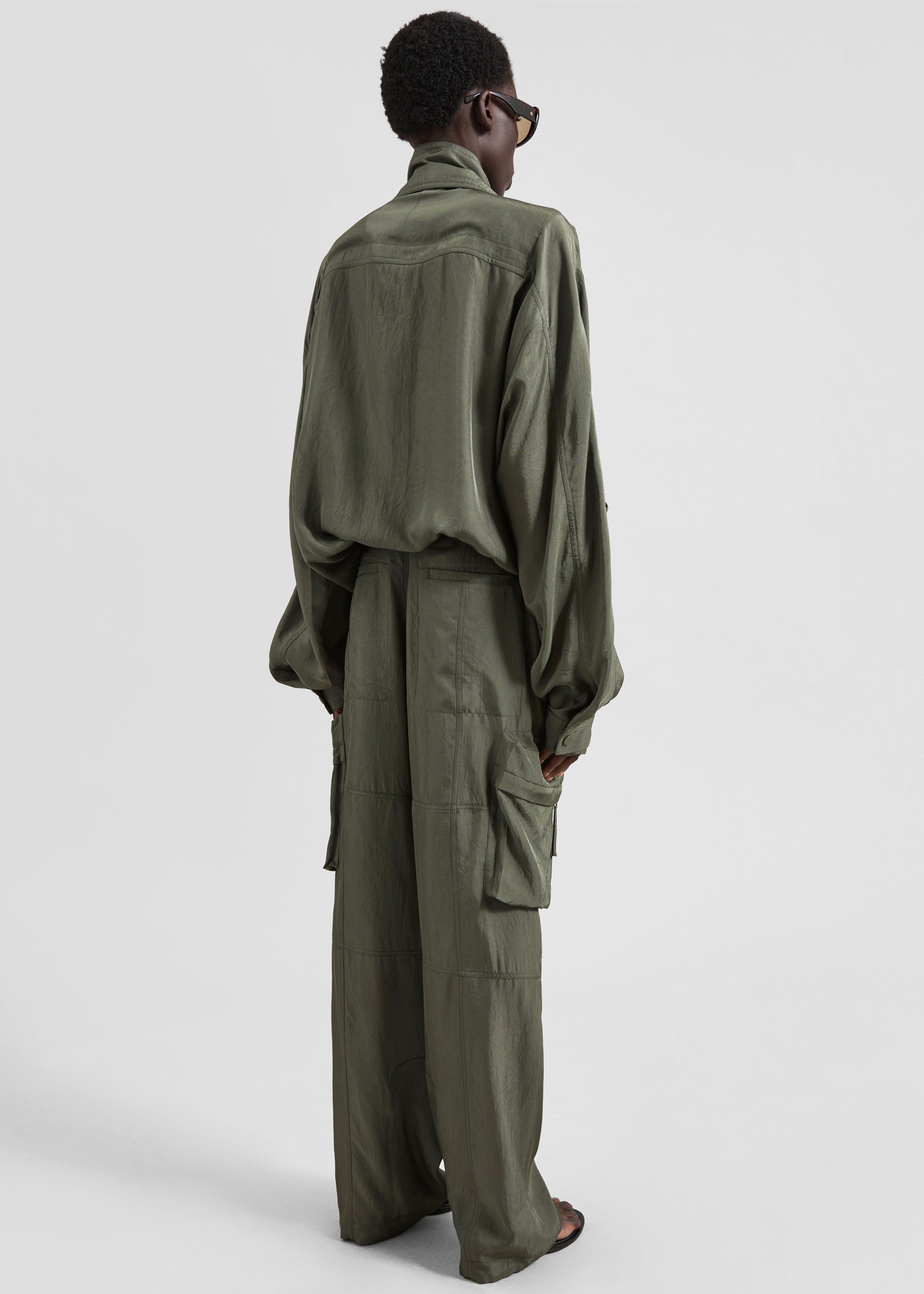 Breya Fluid Jacket - Moss Green - 9