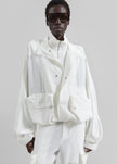 Breya Fluid Jacket - White