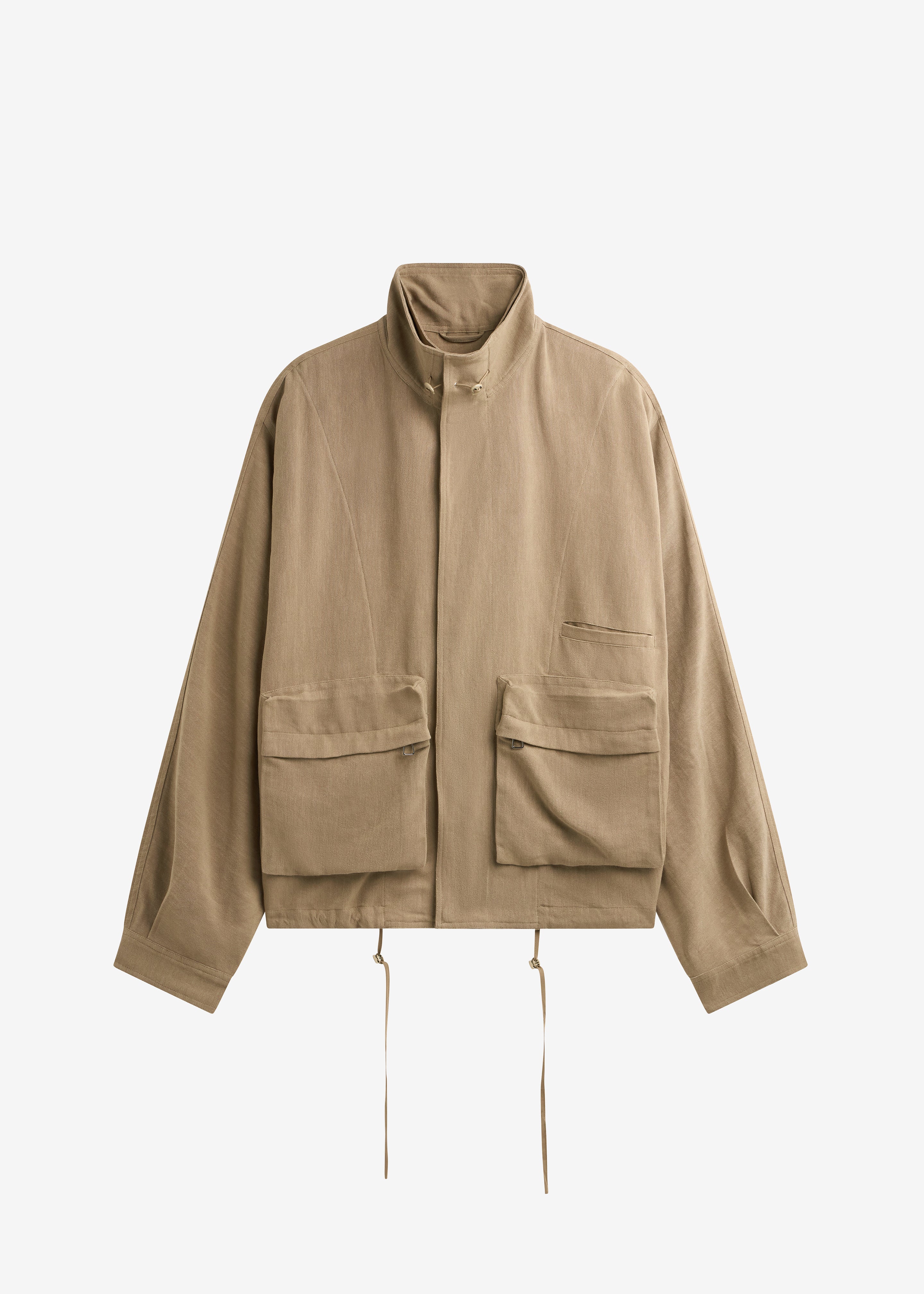 Breya Linen Fluid Jacket - Camel - 9