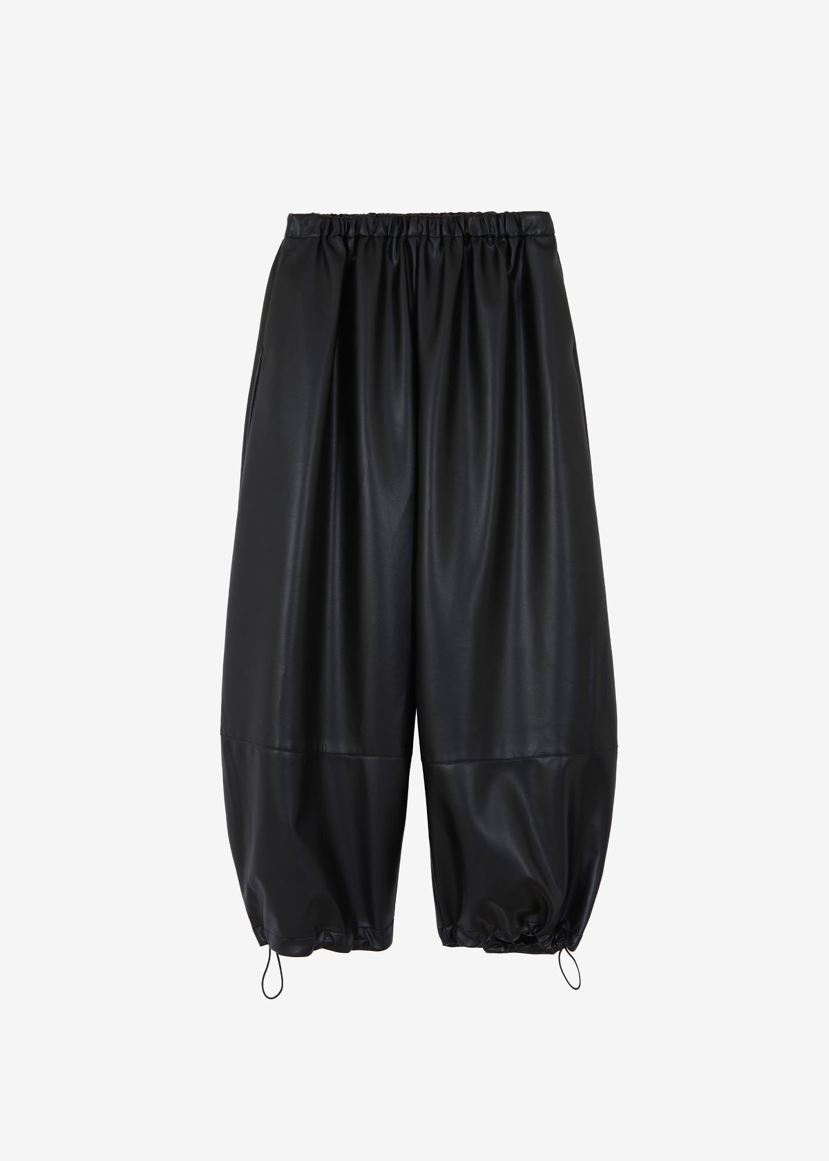 Briar Faux Leather Balloon Pants - Black - 13