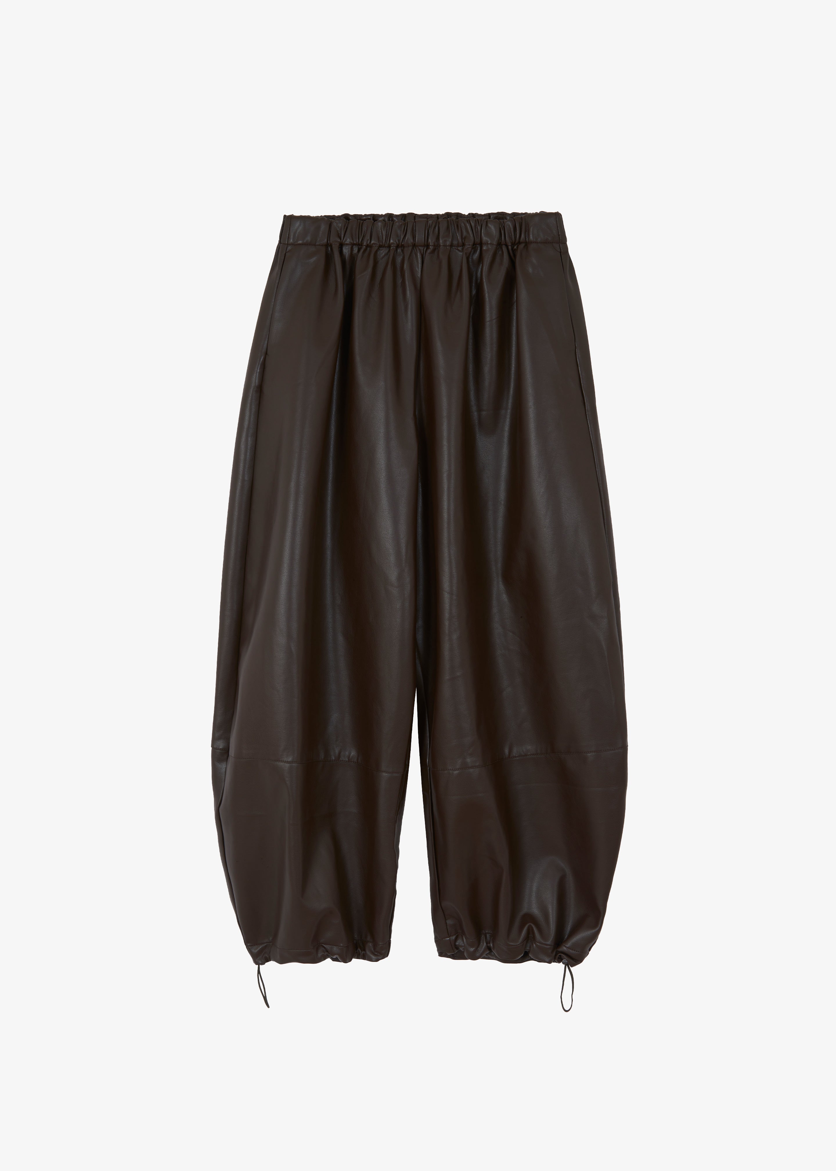 Briar Faux Leather Balloon Pants - Brown – The Frankie Shop