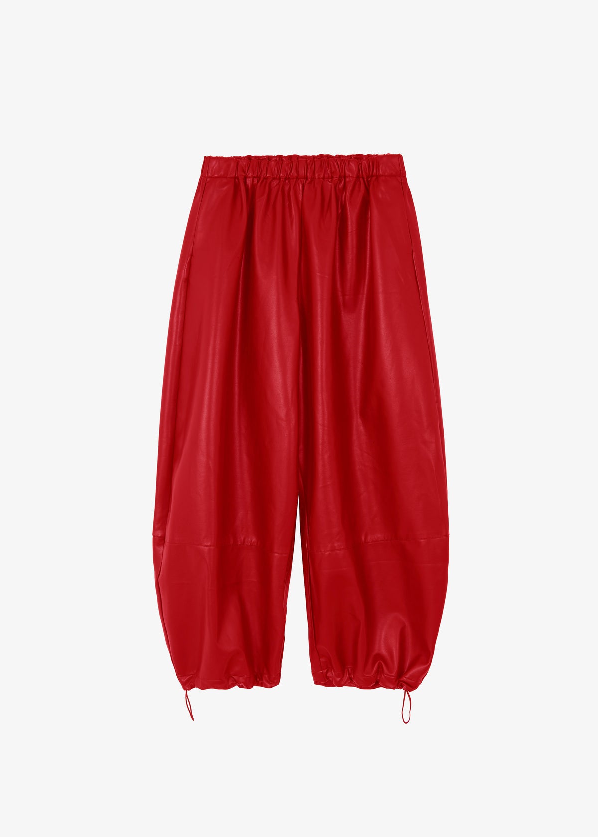Briar Faux Leather Balloon Pants - Red - 12
