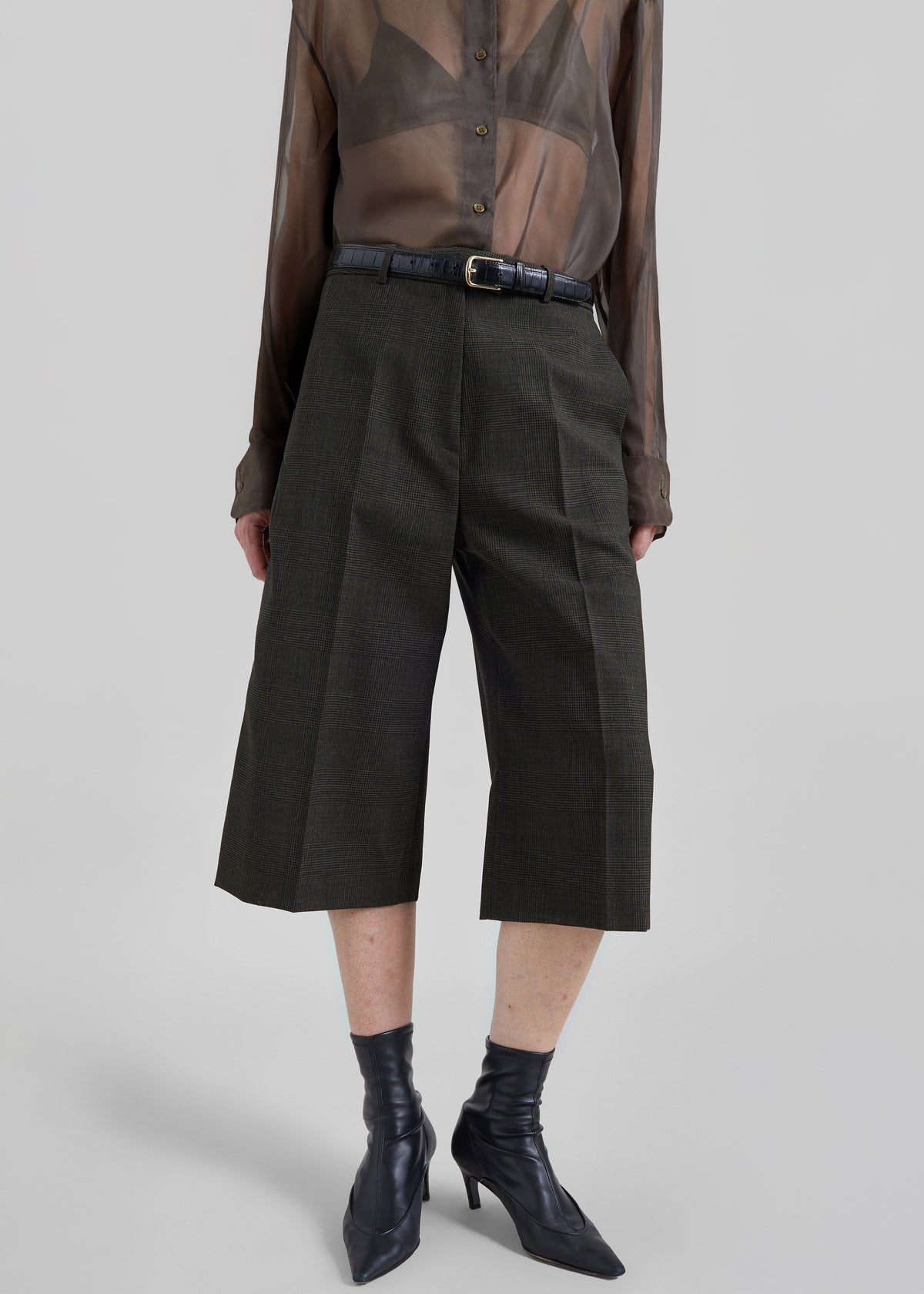 Brickell Bermuda Shorts - Olive Glen Plaid