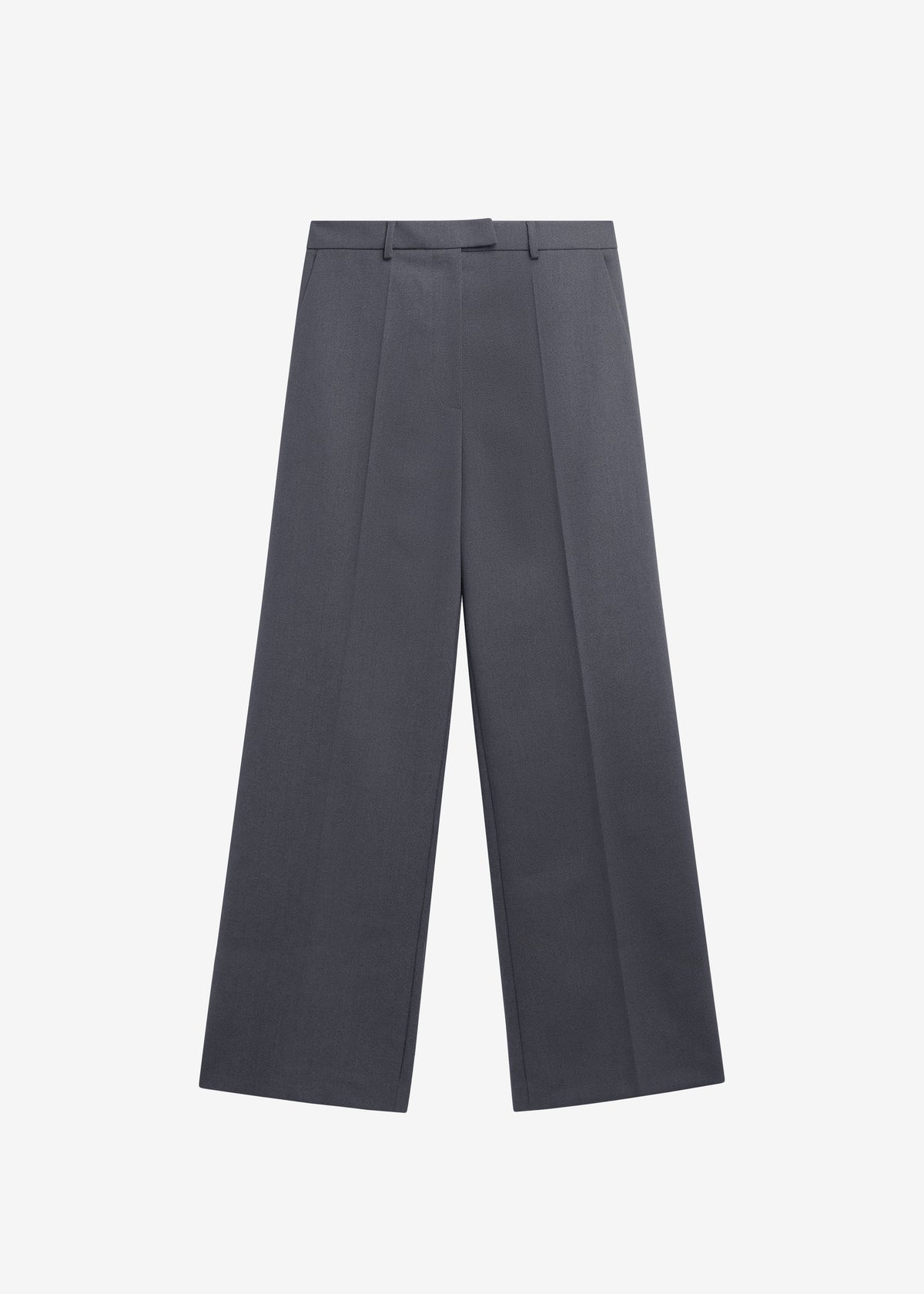 Brickell Flannel Trousers - Grey Melange - 8
