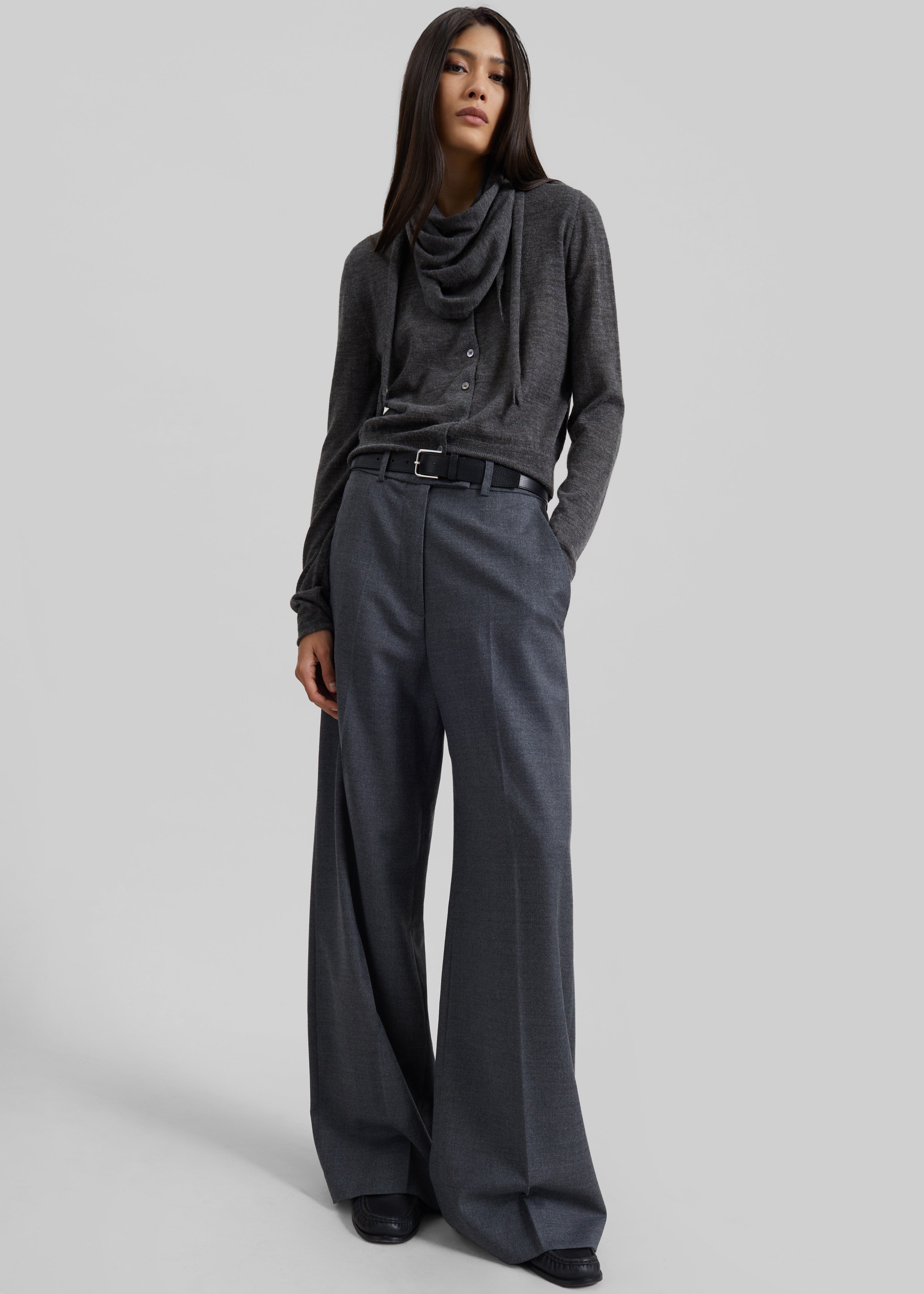 Brickell Flannel Trousers - Mocha – The Frankie Shop