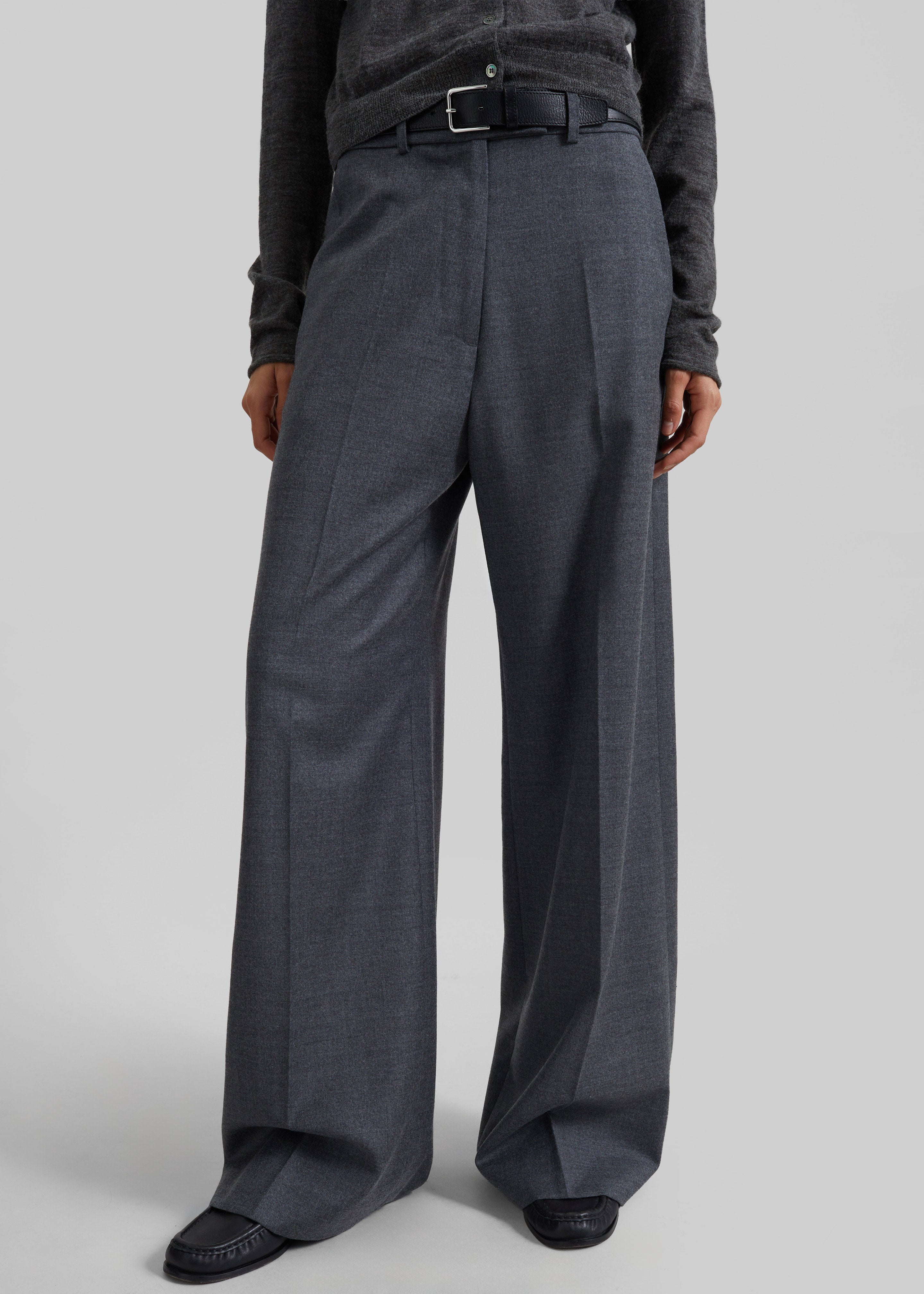 Brickell Flannel Trousers - Mocha – The Frankie Shop