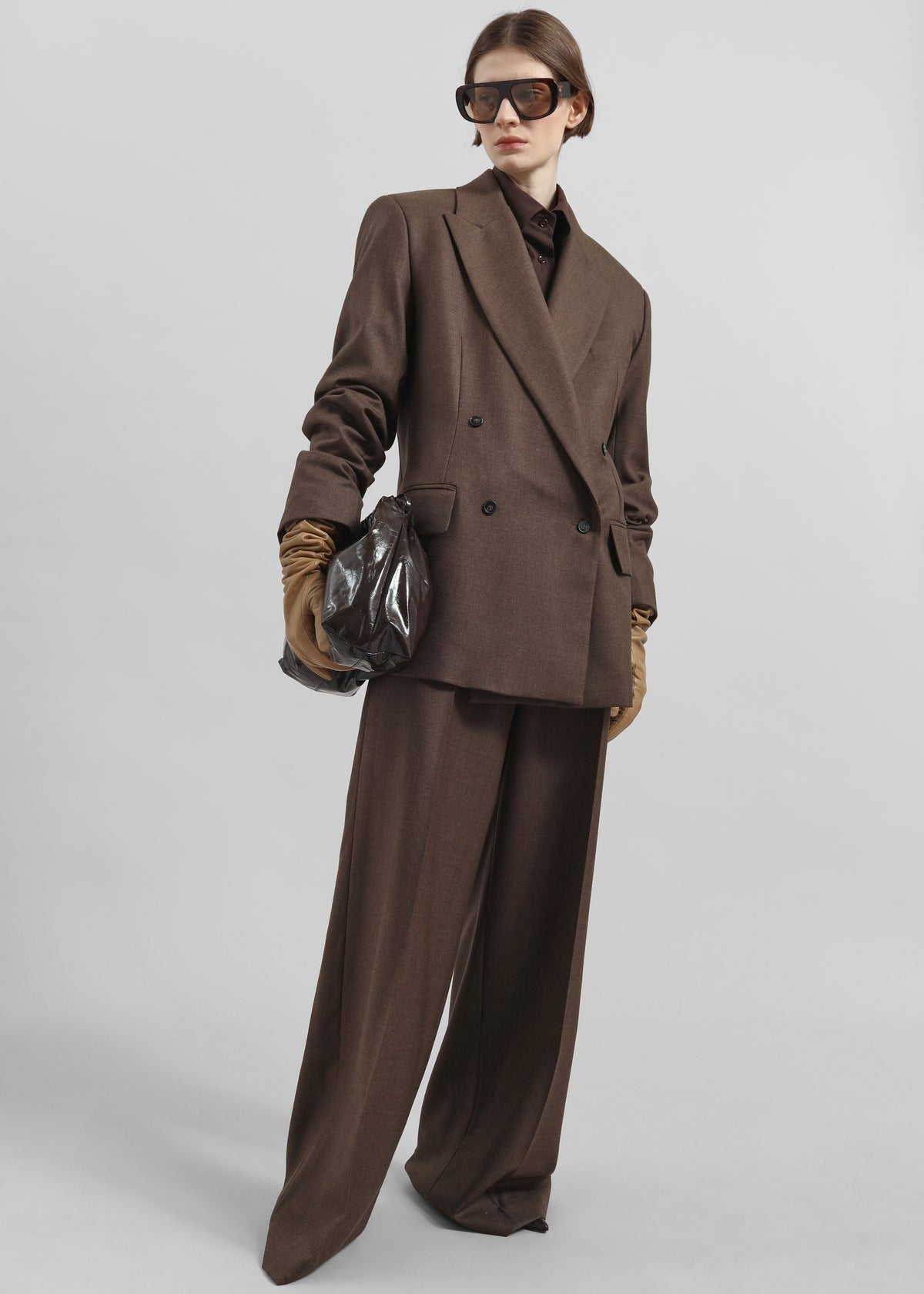 Brickell Flannel Trousers - Mocha - 4