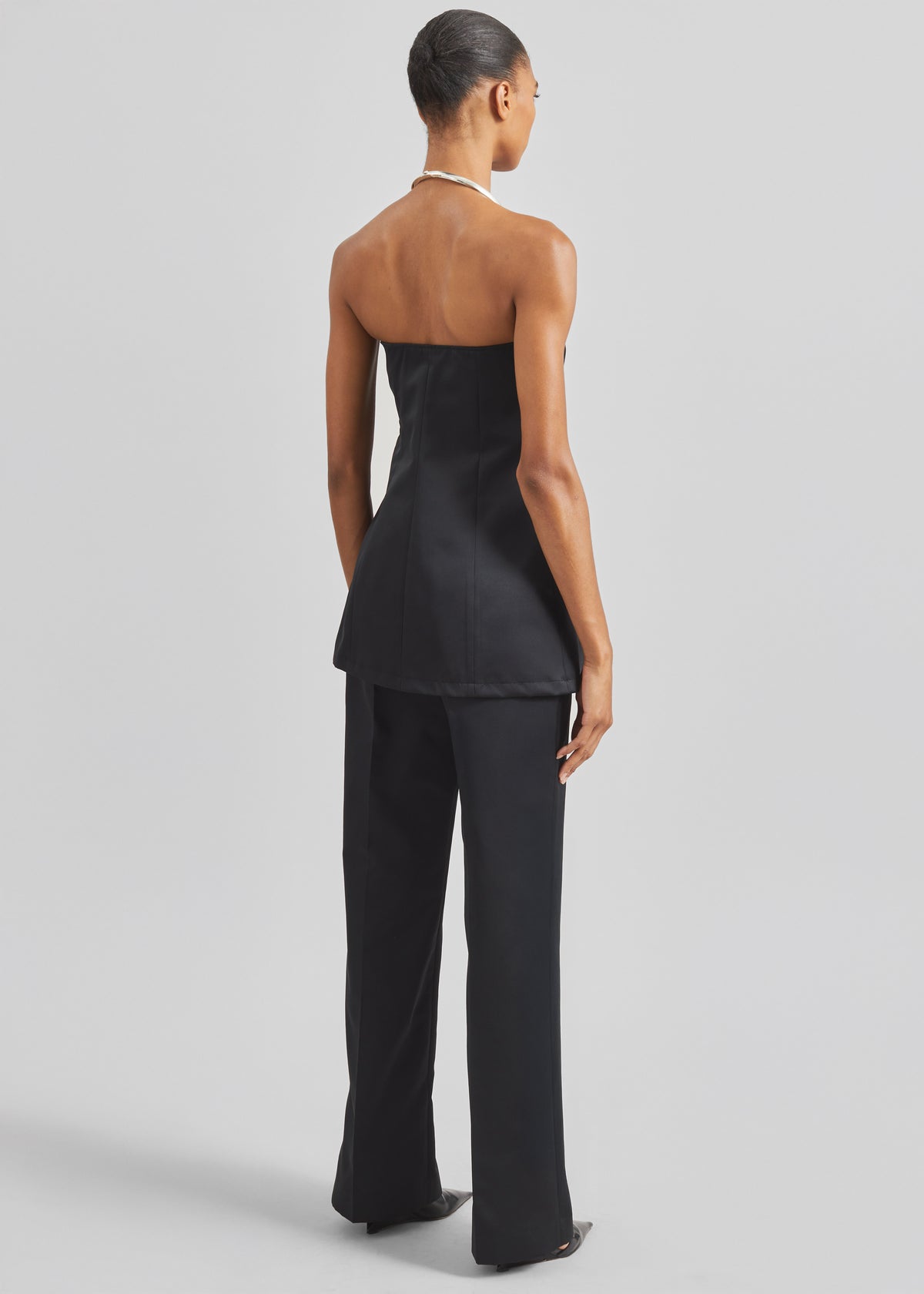 Brickell Satin Trousers - Black - 9