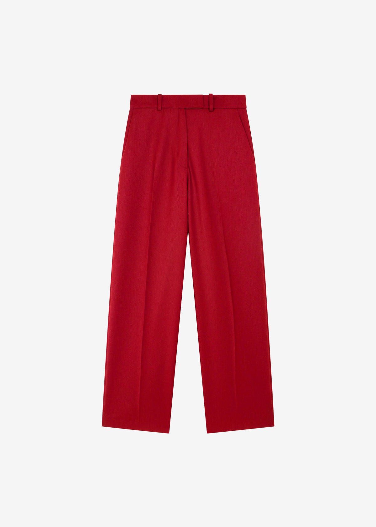 Brickell Satin Trousers - Red - 7
