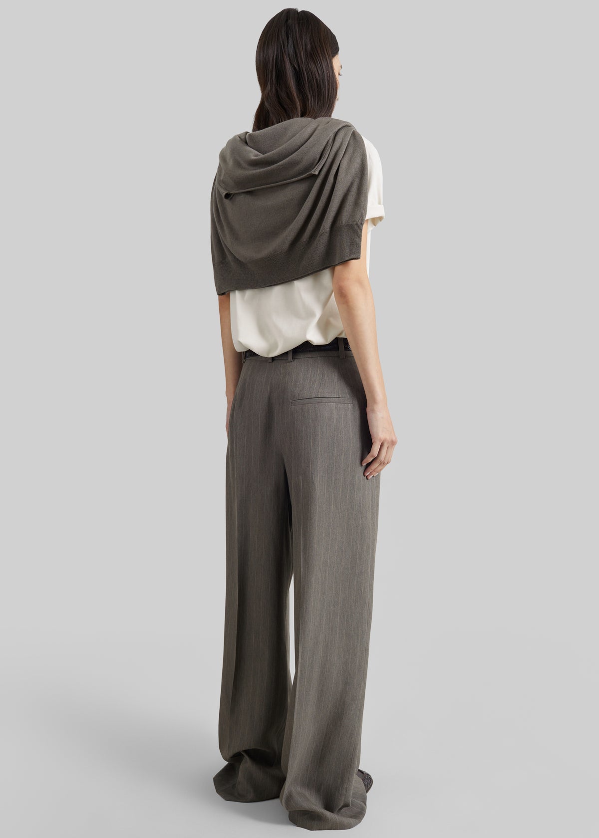 Brickell Trousers - Beige Multi Stripe