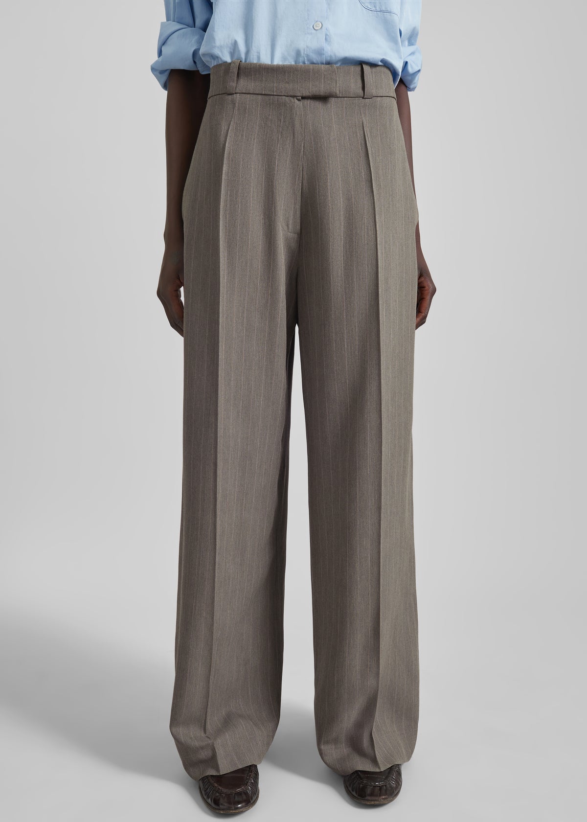 Brickell Trousers - Beige Multi Stripe
