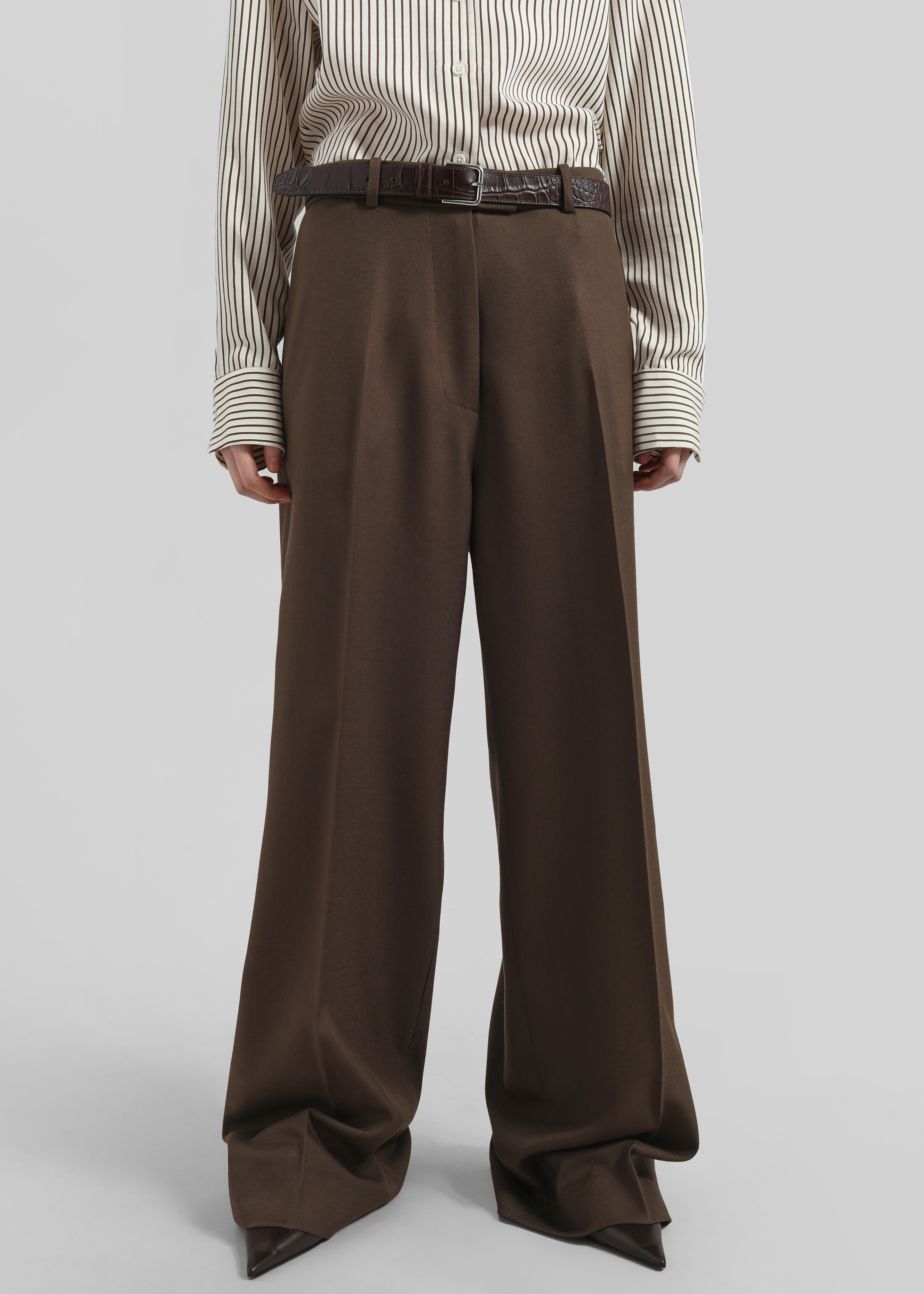 Brickell Trousers - Mocha – The Frankie Shop