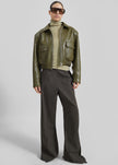 Brickell Trousers - Olive Glen Plaid