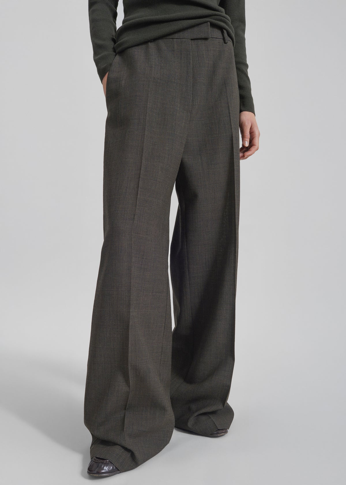 Brickell Trousers - Olive Glen Plaid