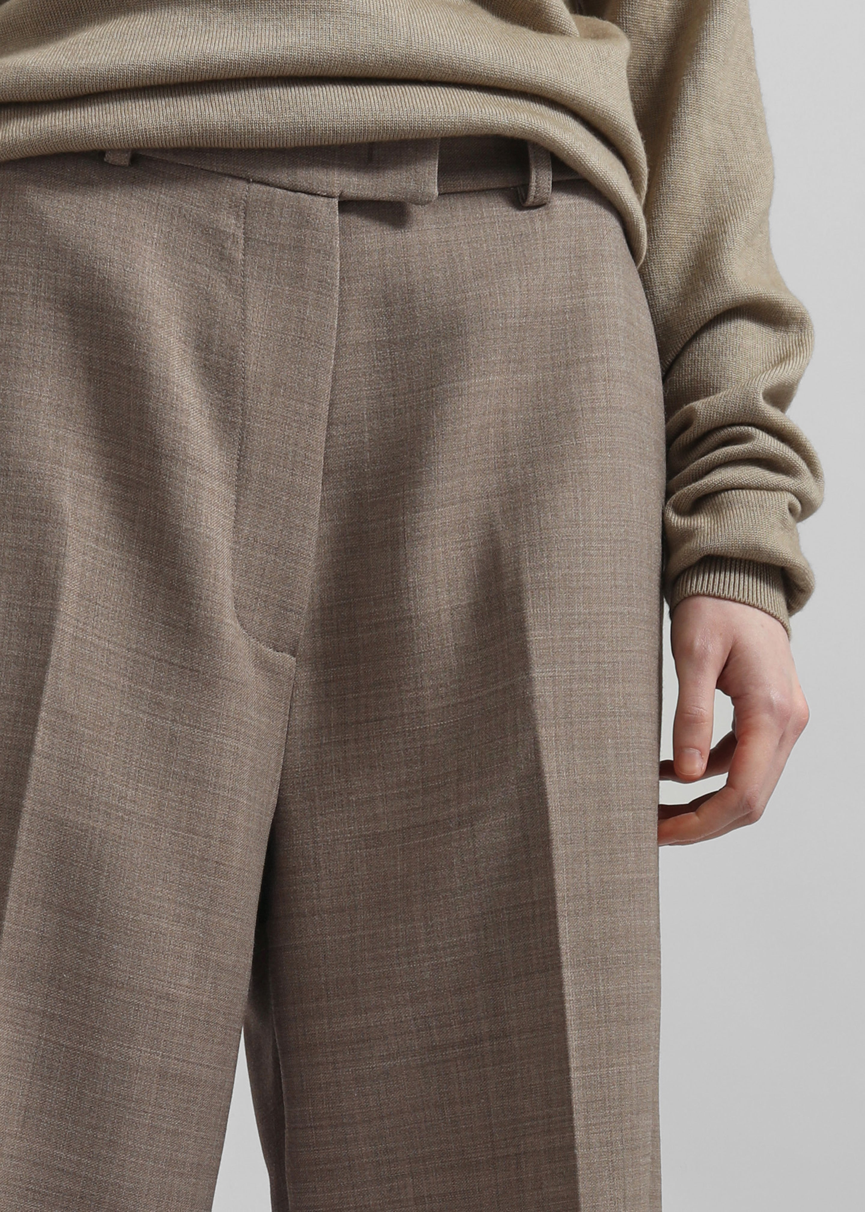 Brickell Trousers - Taupe Melange - 3