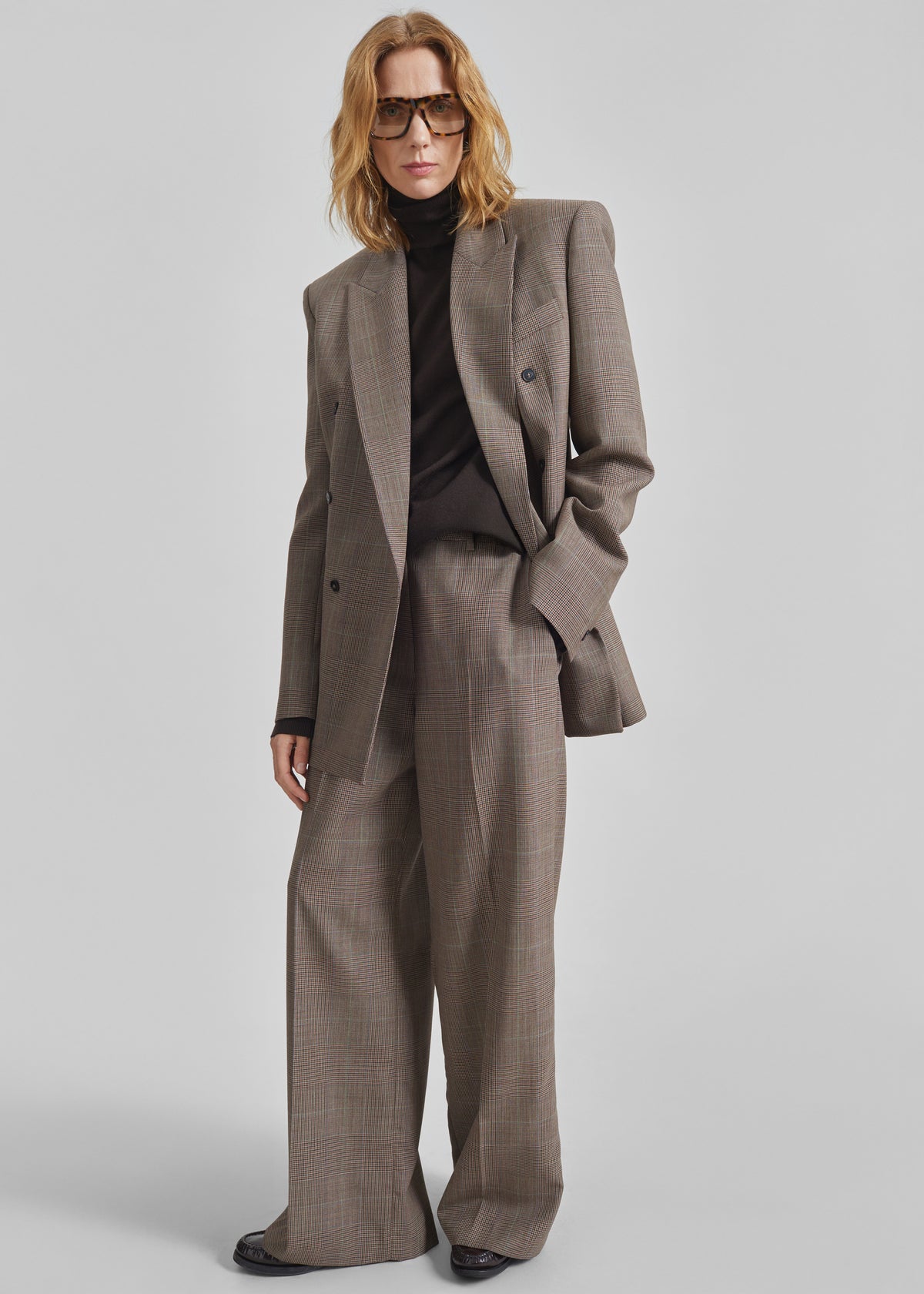 Brickell Trousers - Brown Glen Plaid