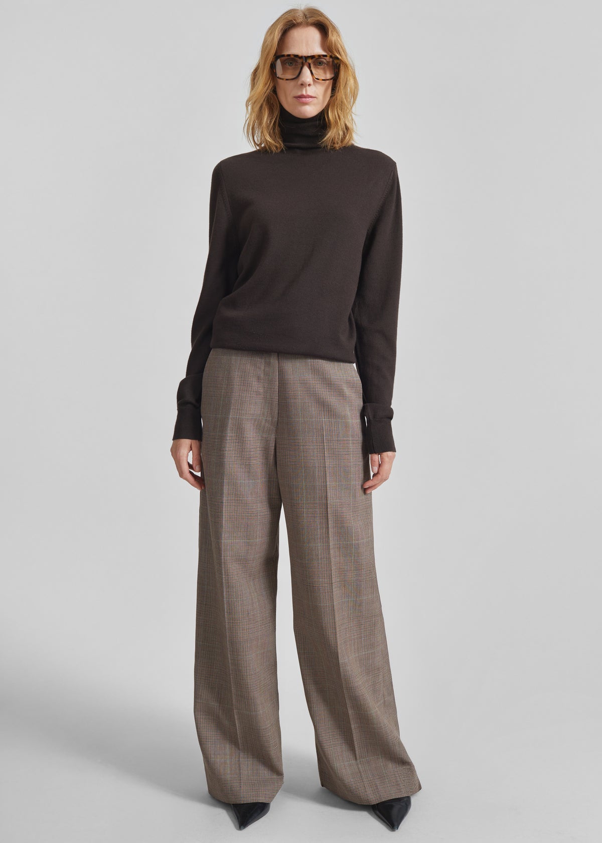 Brickell Trousers - Brown Glen Plaid