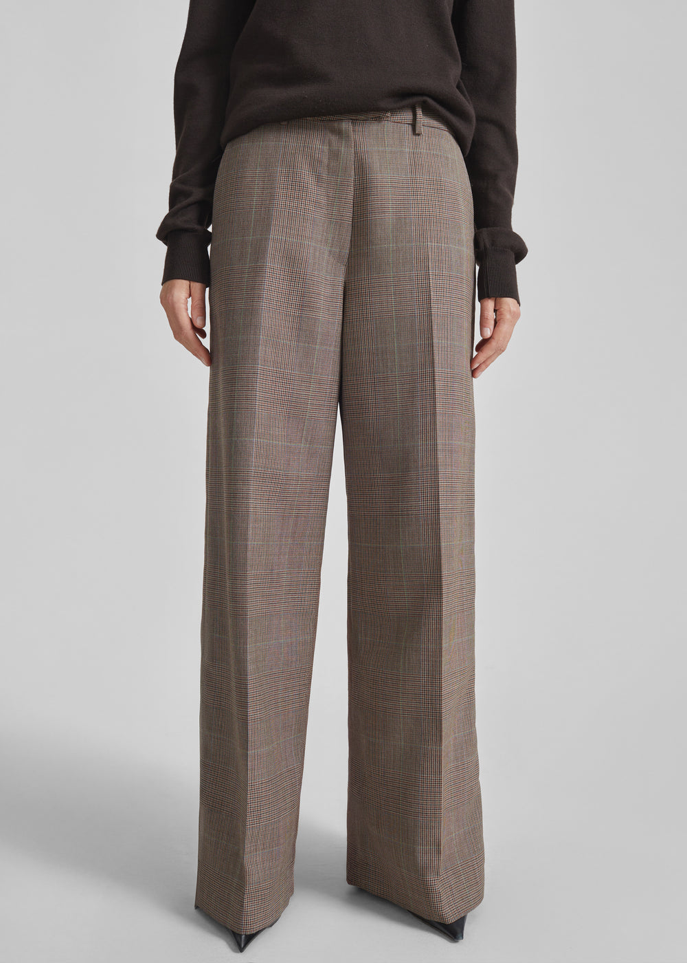 Brickell Trousers - Brown Glen Plaid - 1