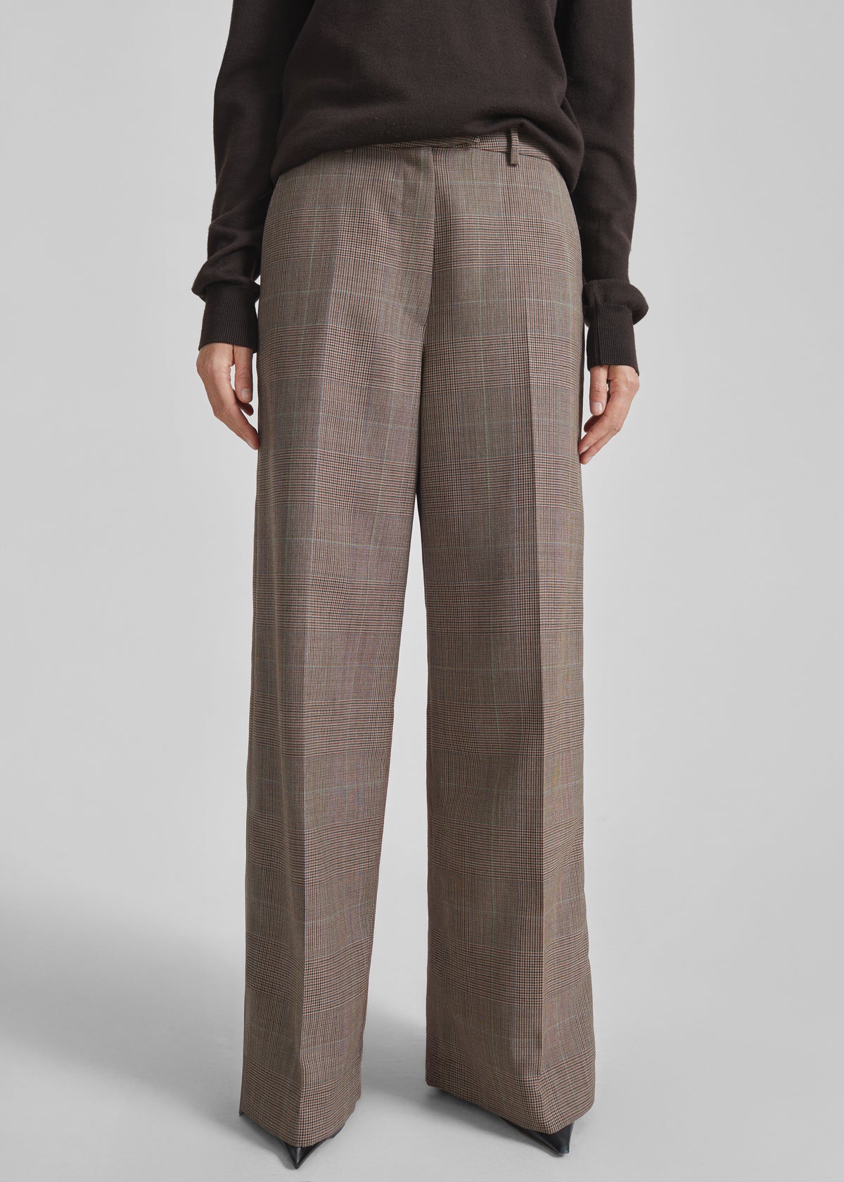 Brickell Trousers - Brown Glen Plaid