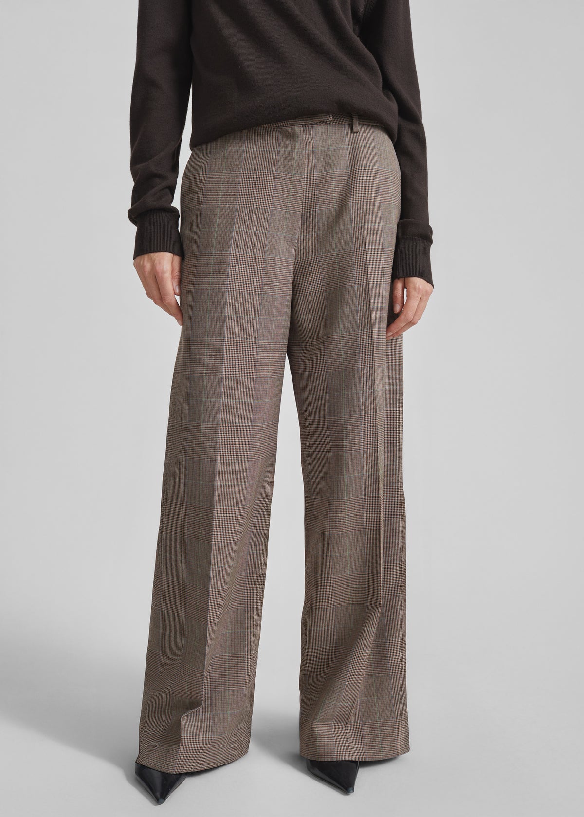 Brickell Trousers - Brown Glen Plaid