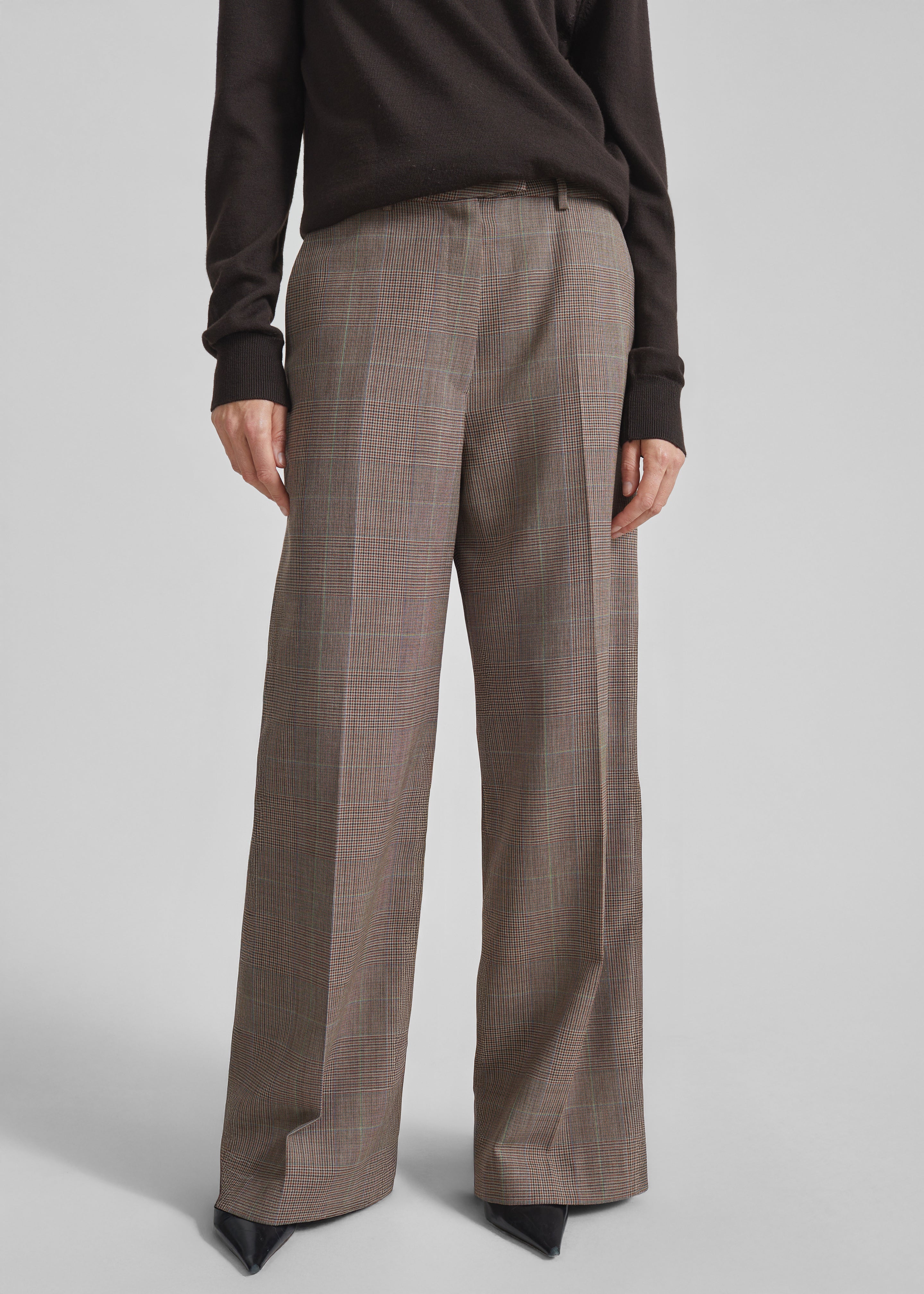 Brickell Trousers - Brown Glen Plaid