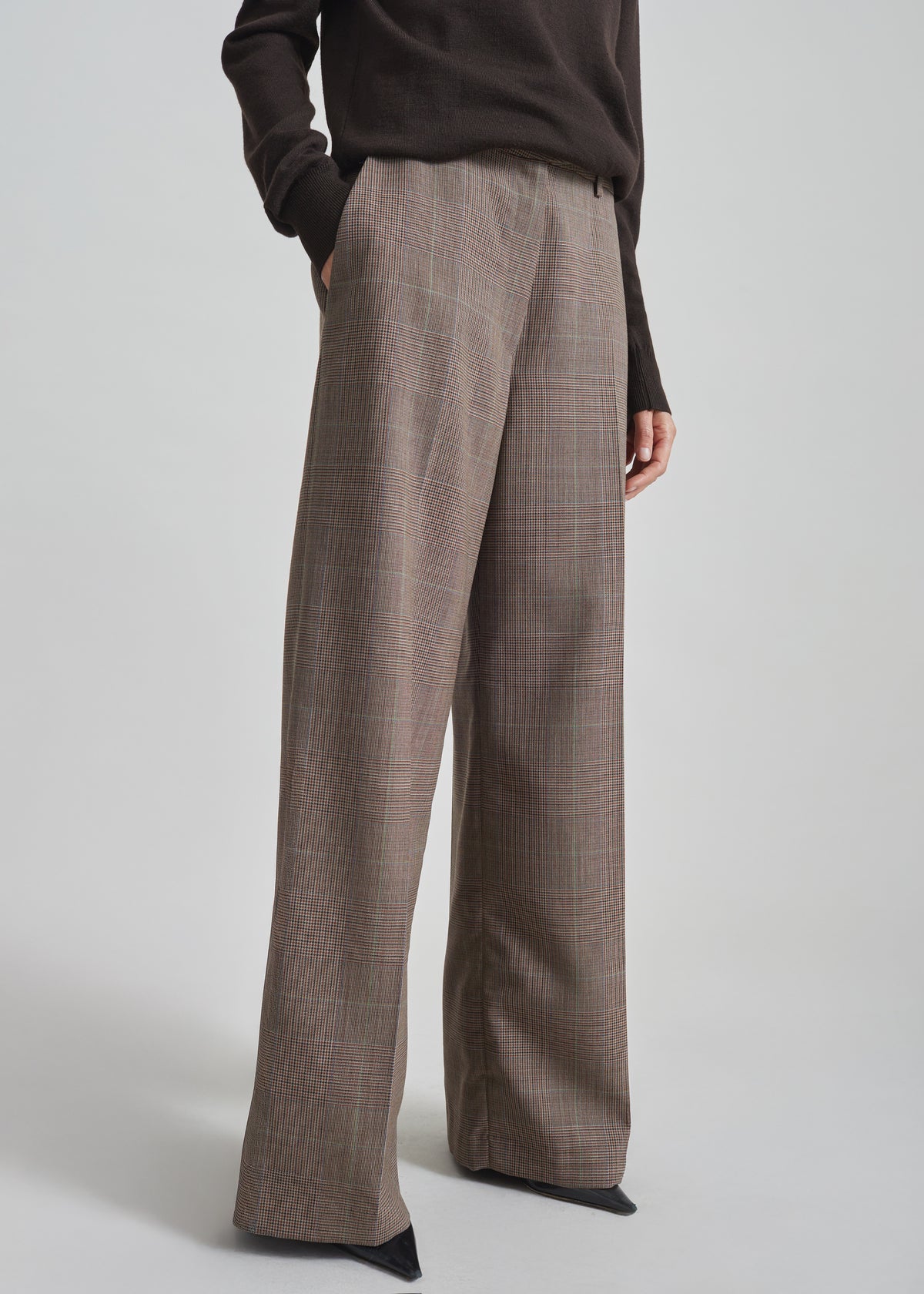 Brickell Trousers - Brown Glen Plaid