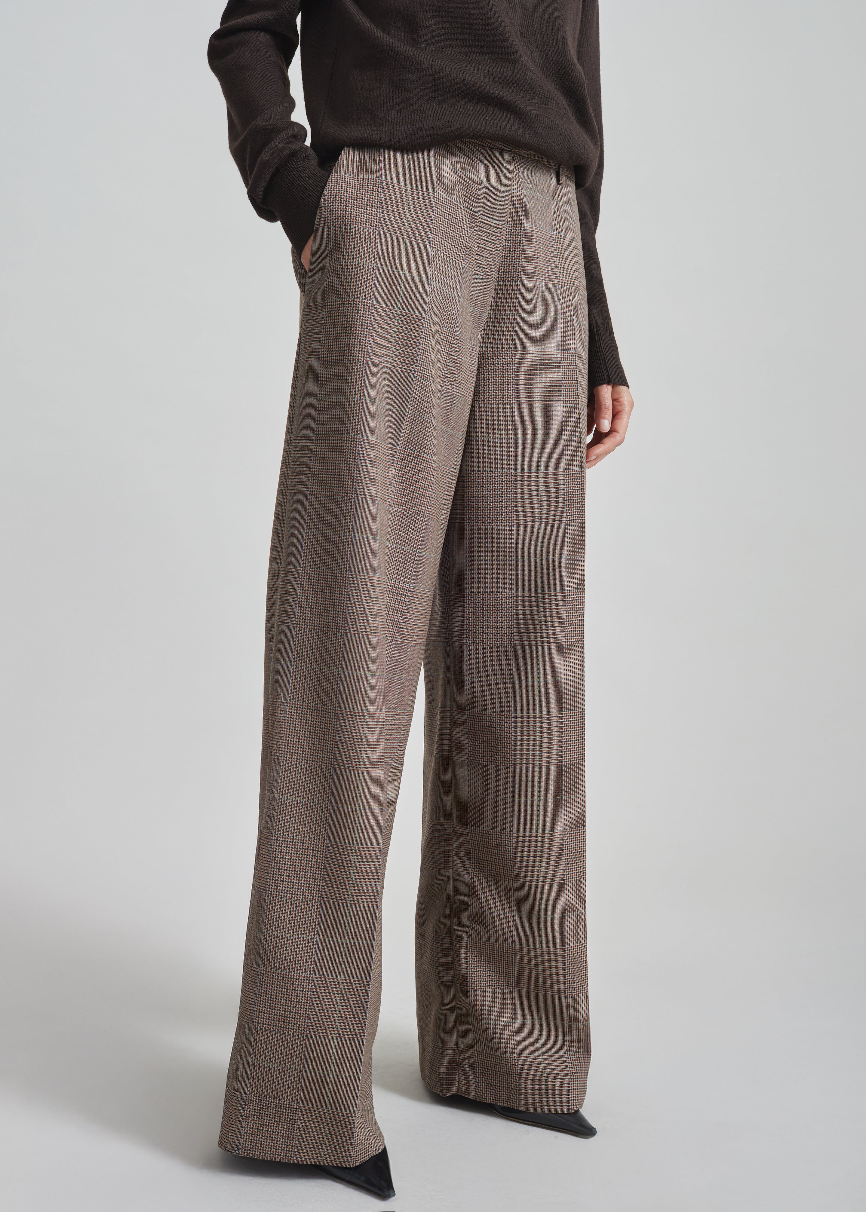 Brickell Trousers - Brown Glen Plaid