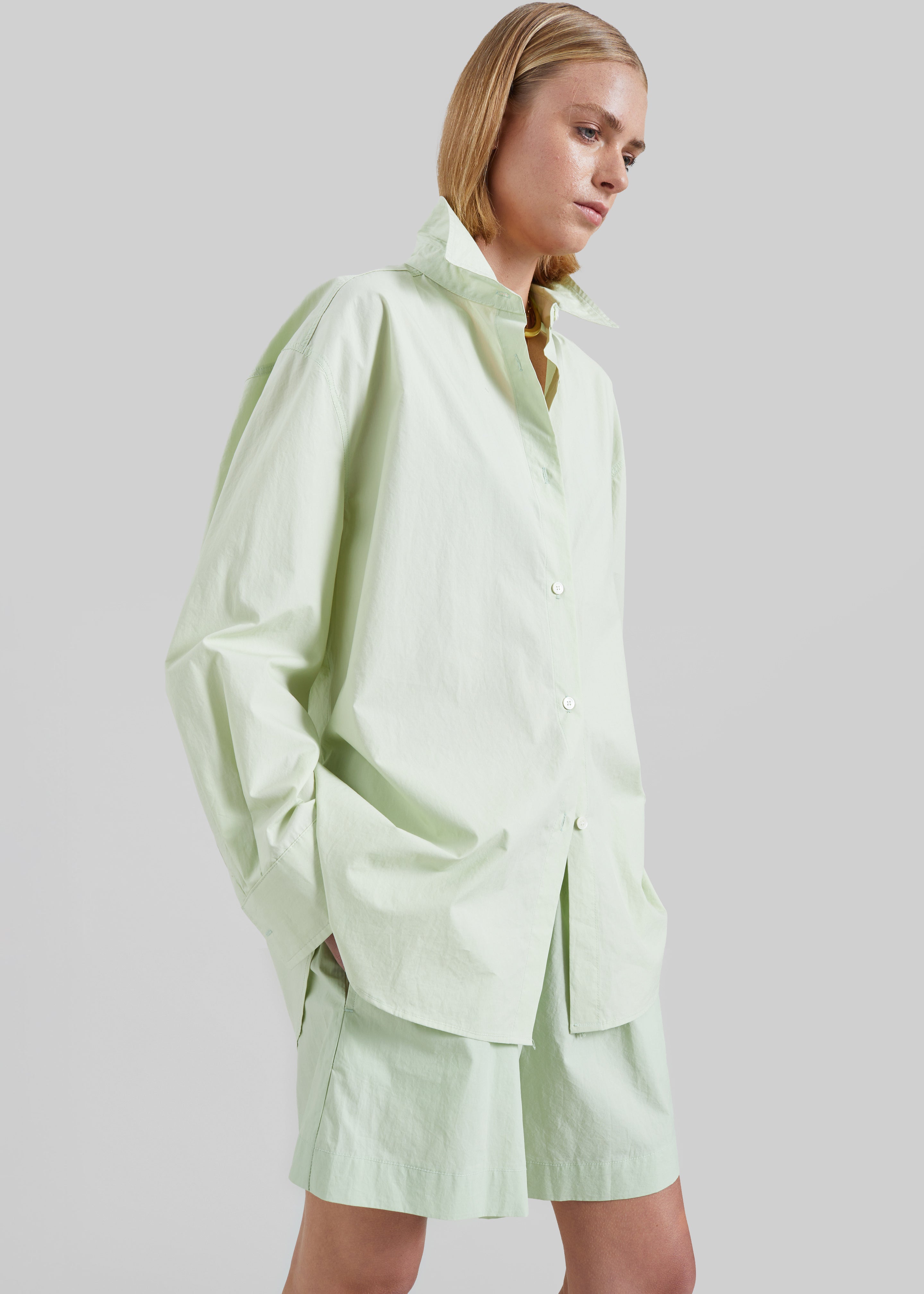 Brisay Cotton Shirt - Mint - 2