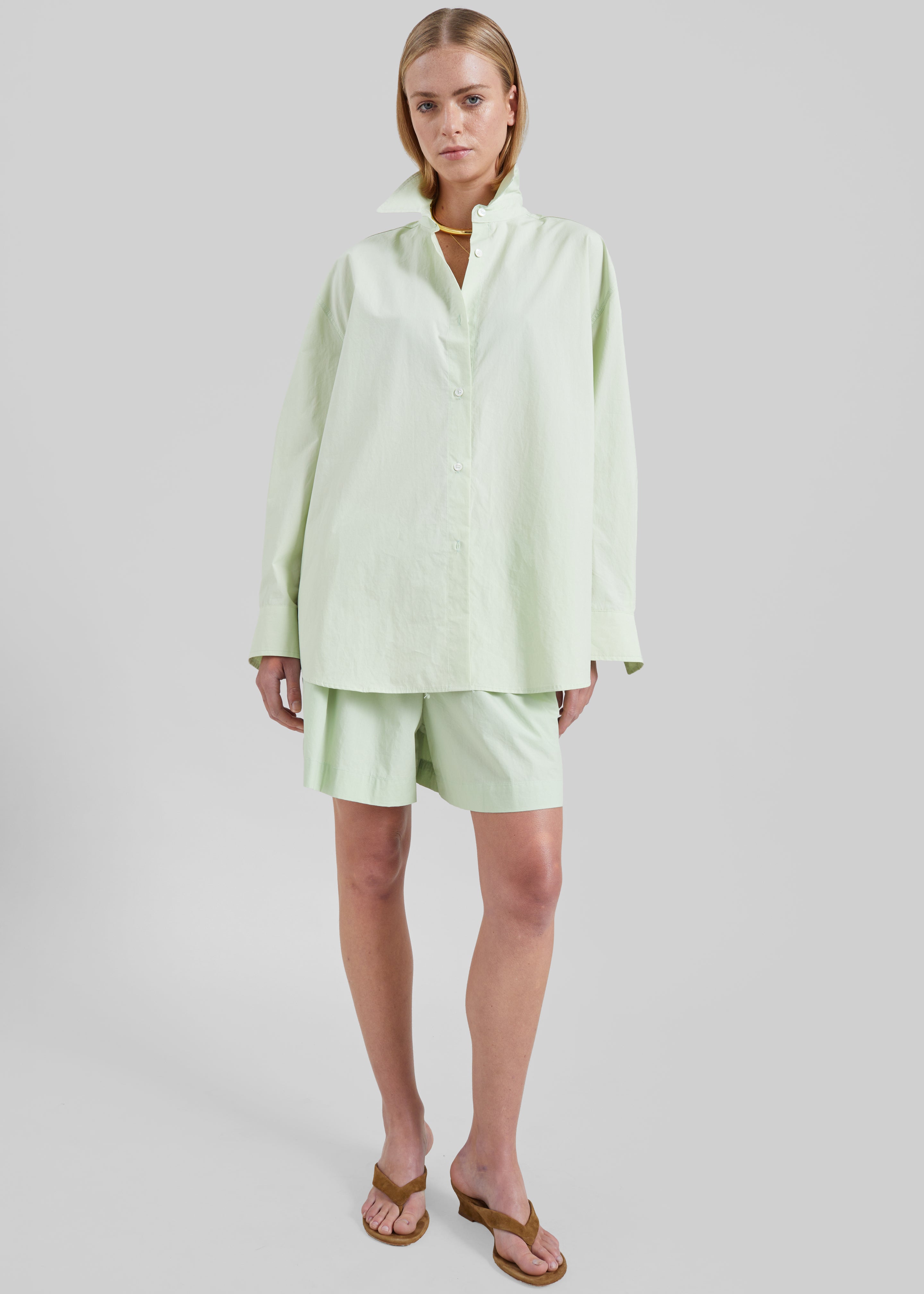 Brisay Cotton Shorts - Mint - 6