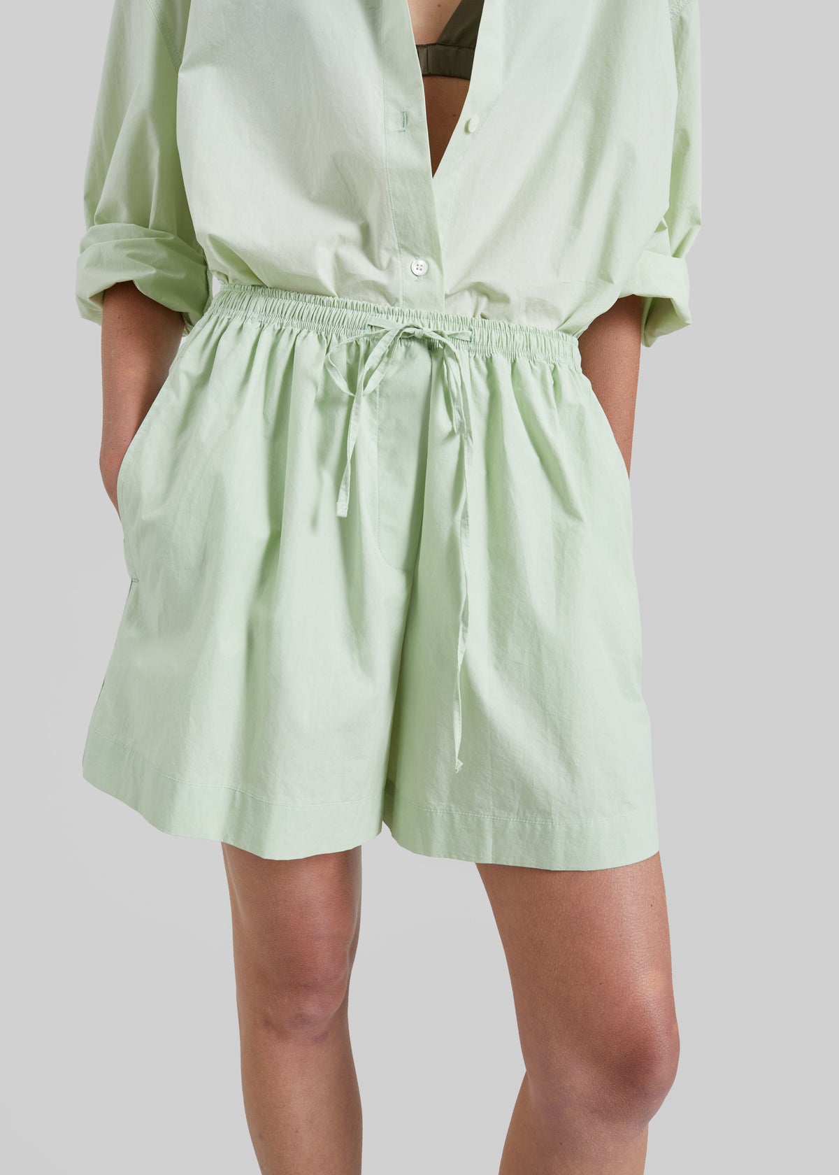 Brisay Cotton Shorts - Mint - 2
