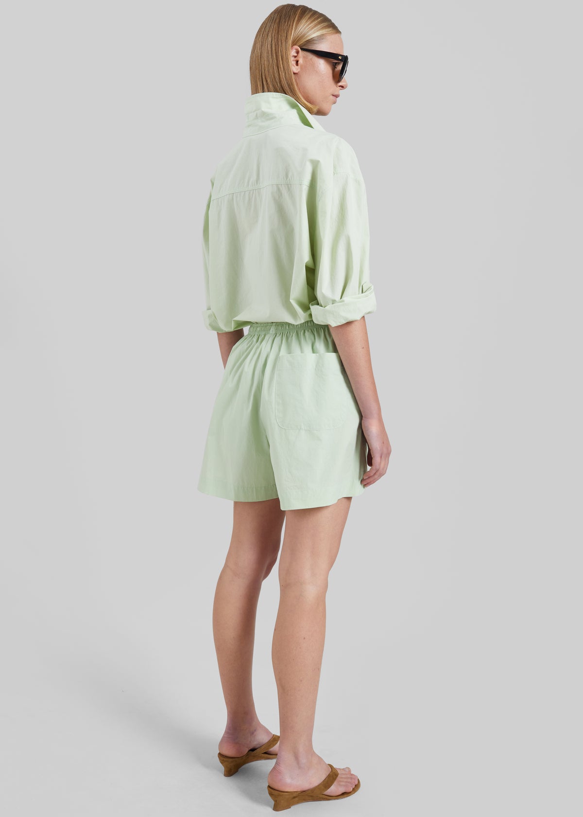 Brisay Cotton Shorts - Mint - 7