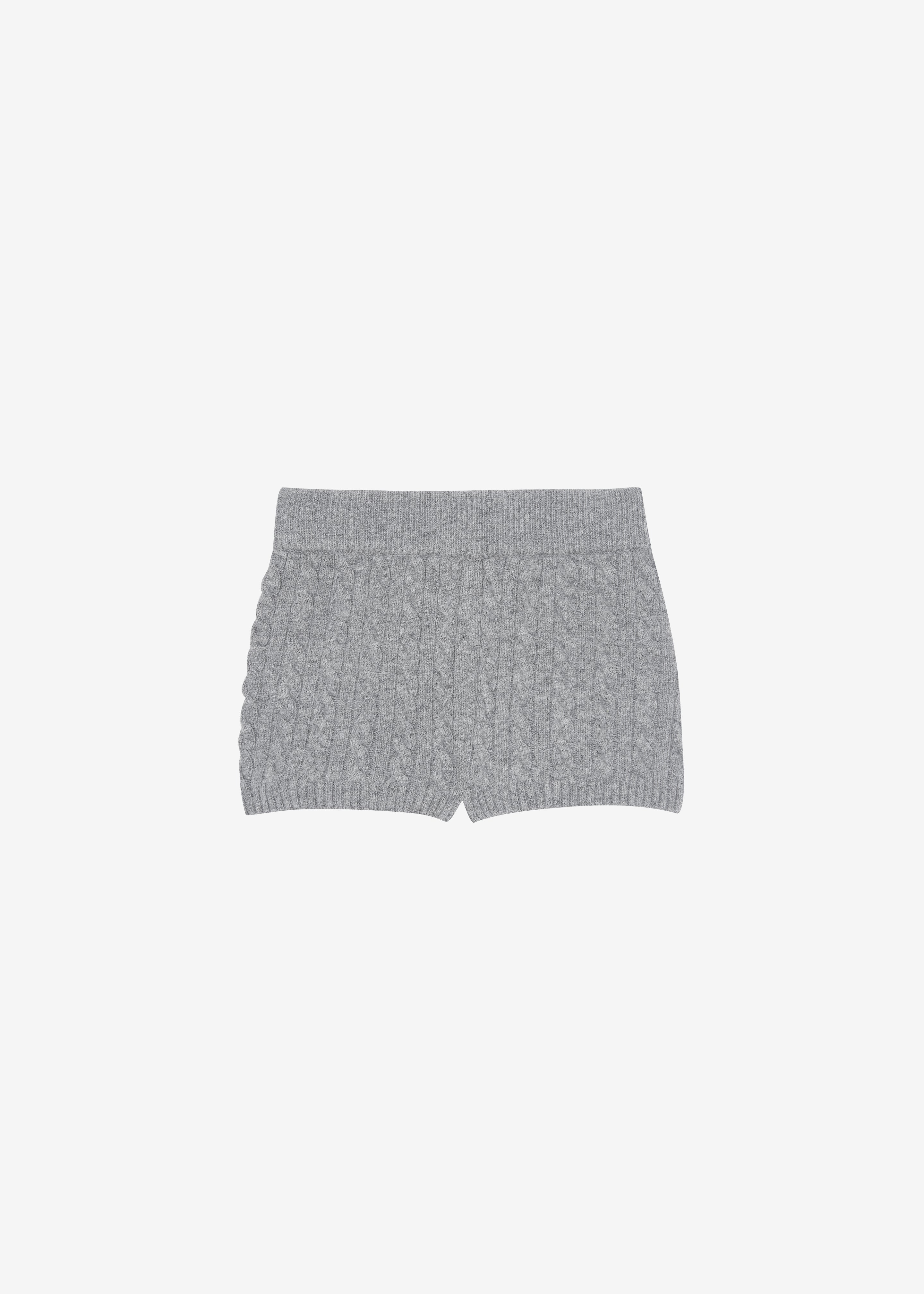 Brisbane Knit Mini Shorts - Grey - 9