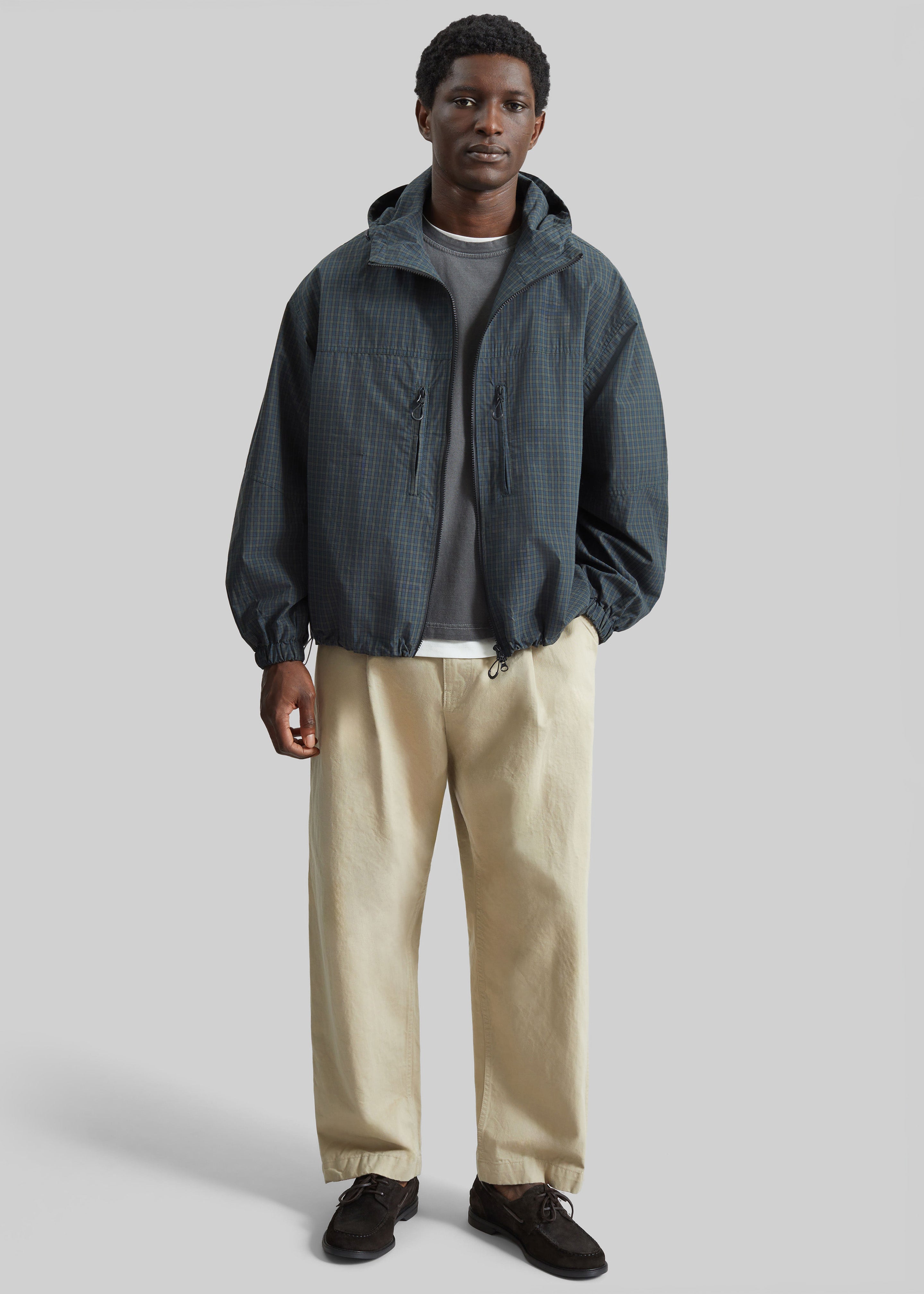 Bristol Windbreaker Jacket - Green Plaid – The Frankie Shop