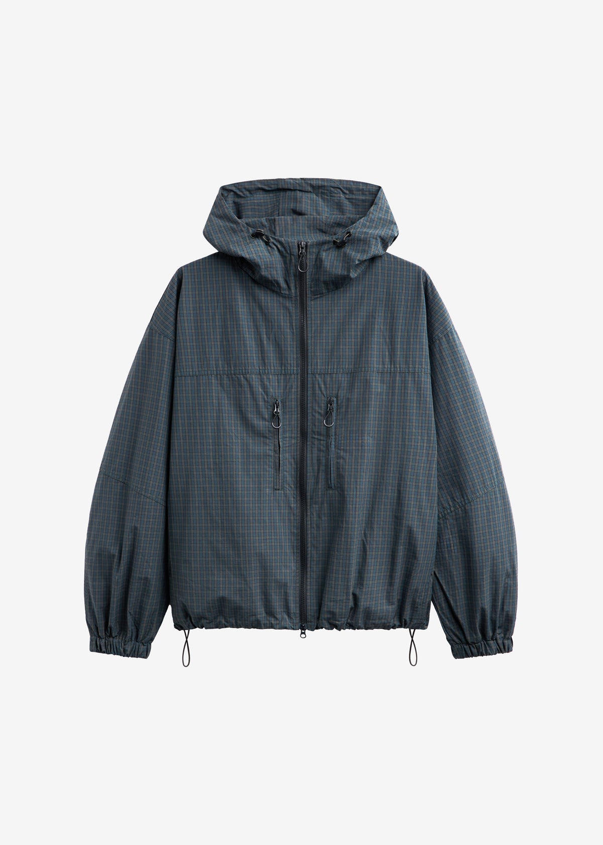 Bristol Windbreaker Jacket - Green Plaid - 10